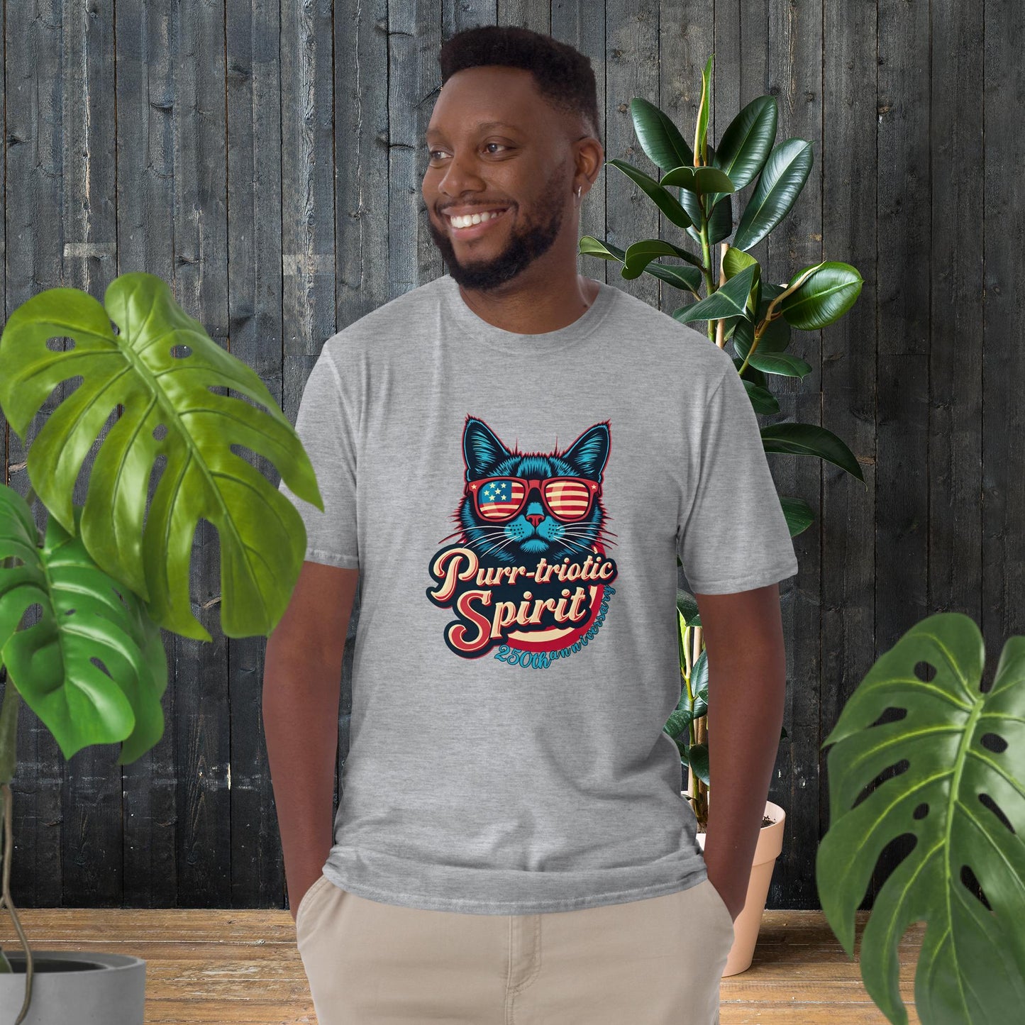 250th Anniversary USA | Cat Purr-triotic July 4 T-Shirt