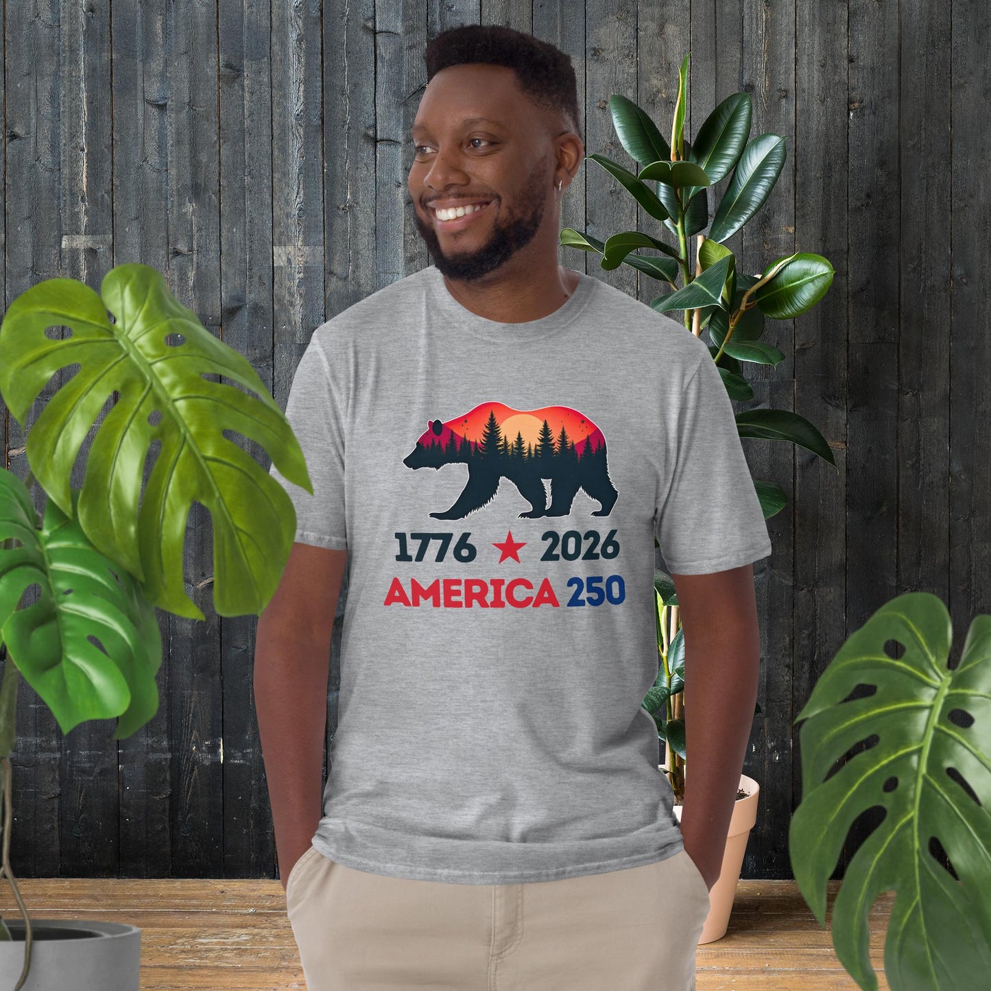 250th Anniversary USA | Bear 1776-2026 Patriotic T-Shirt