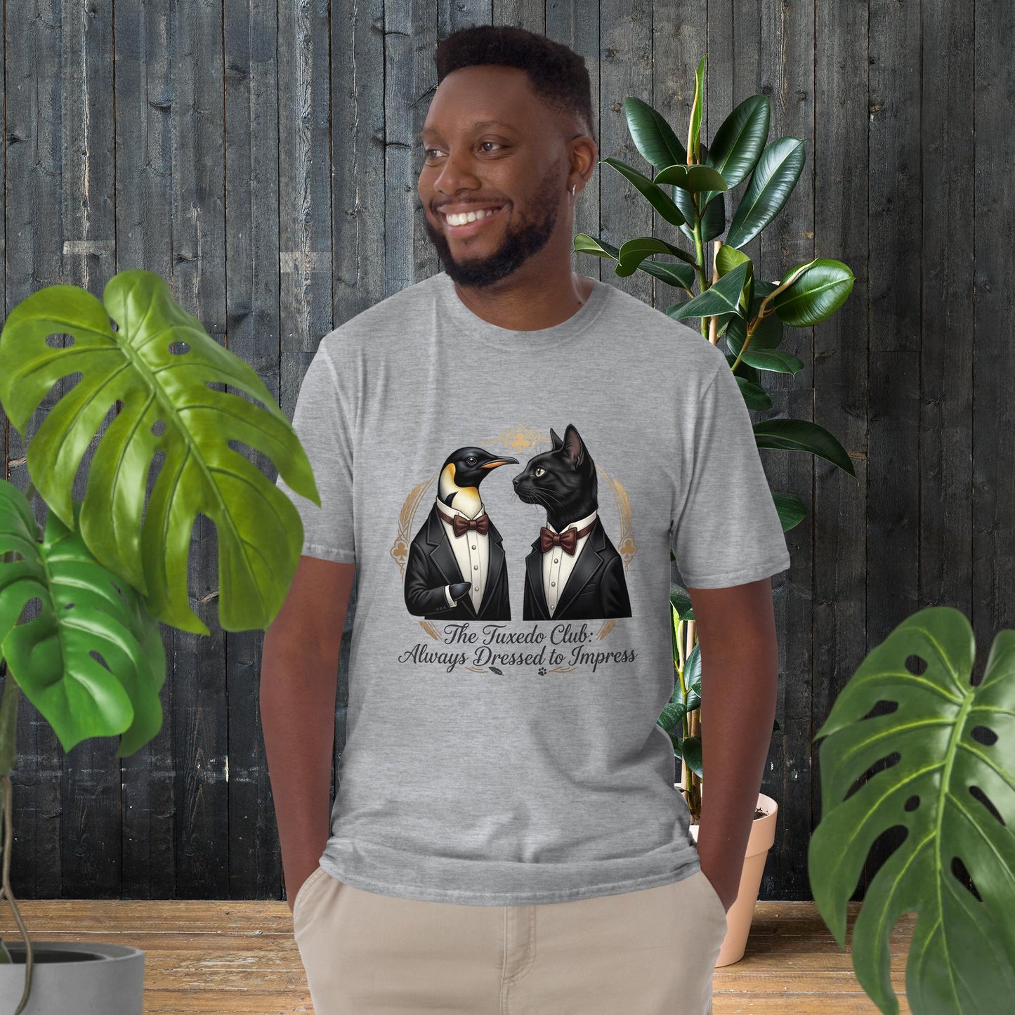 O Clube do Smoking | T-Shirt de Gato e Pinguim