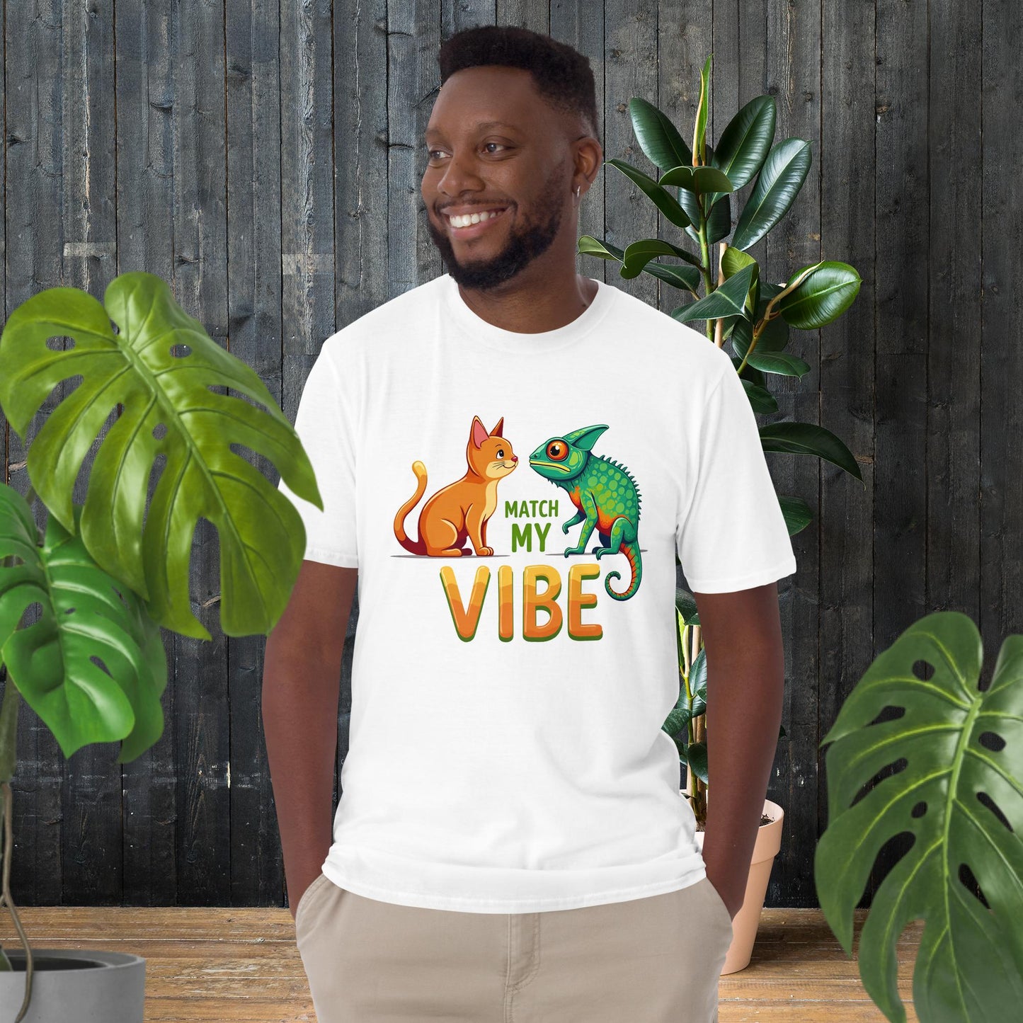 Match My Vibe | Lustiges Tier-T-Shirt