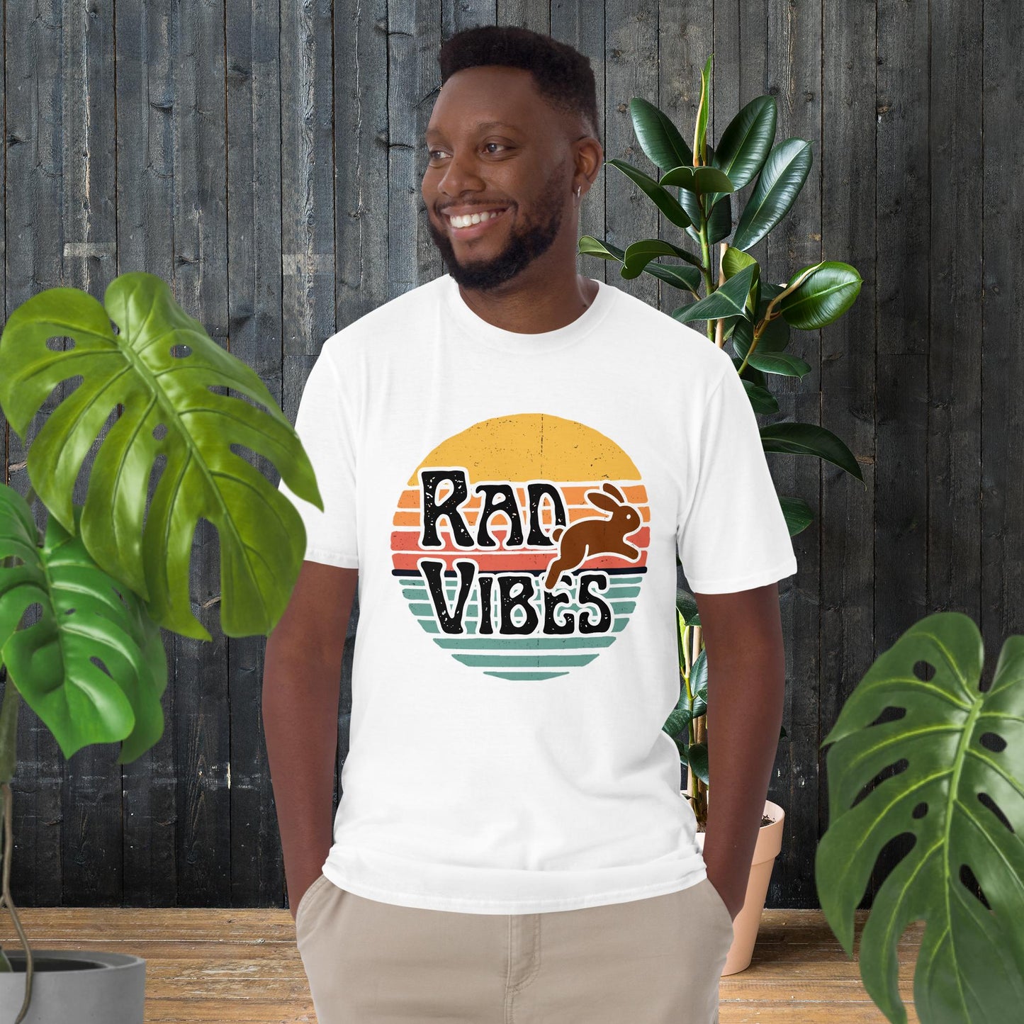 Lapin ondes positives | T-shirt style vintage