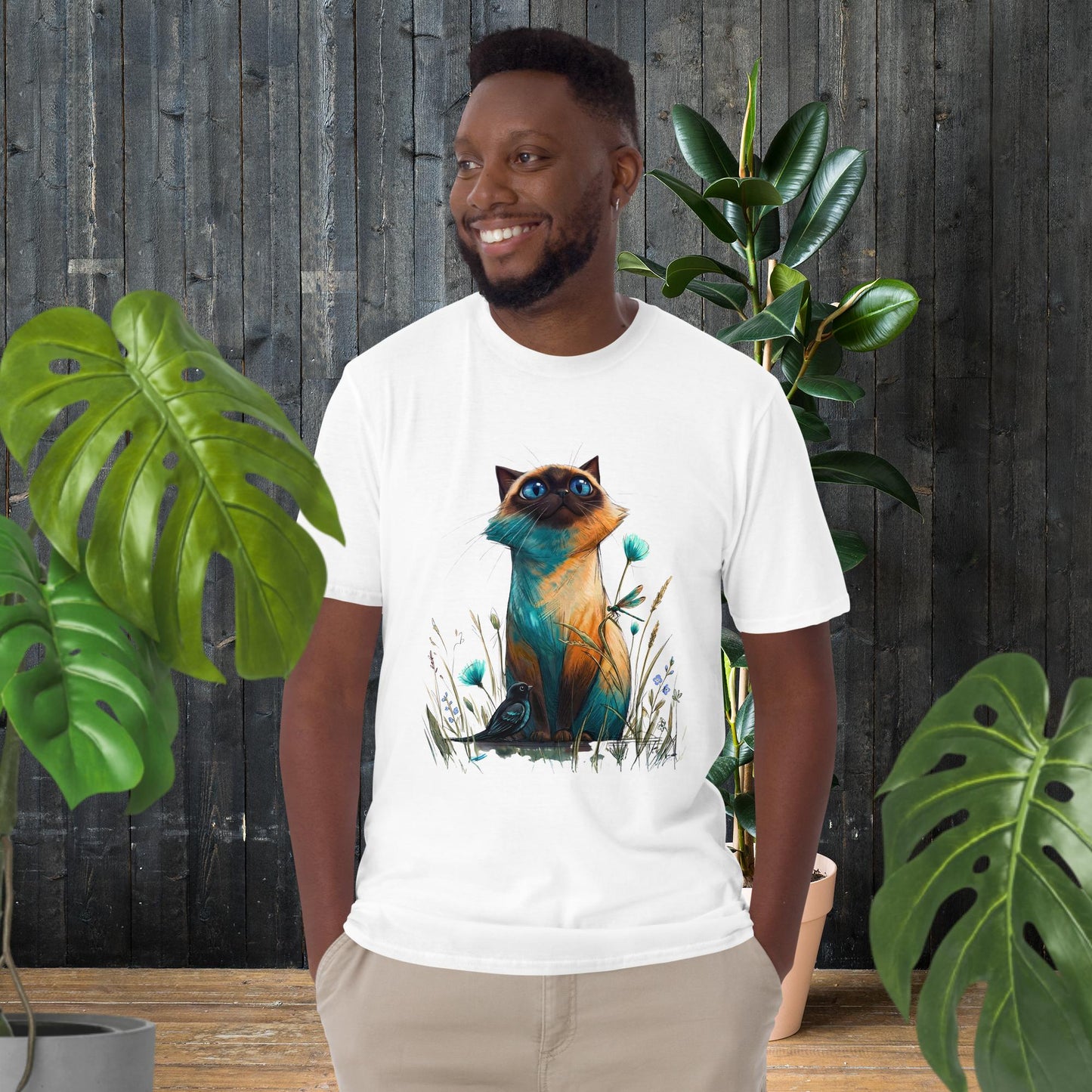 Wide-Eyed Cat | Whimsical Cat T-Shirt