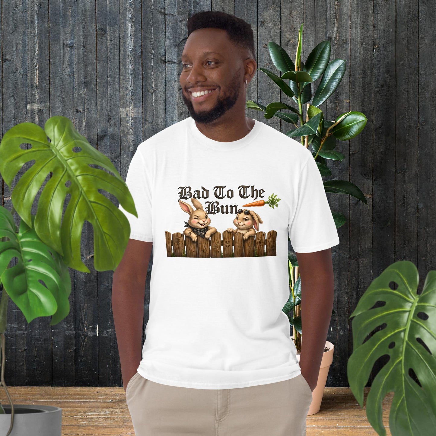 Bad to the Bun | Funny Rock-N-Roll Rabbit T-Shirt
