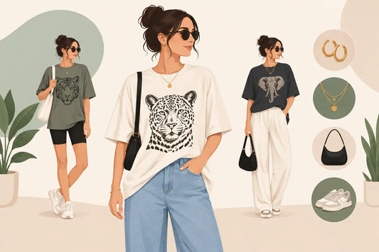 How to Style Oversized Animal Tees With Charm