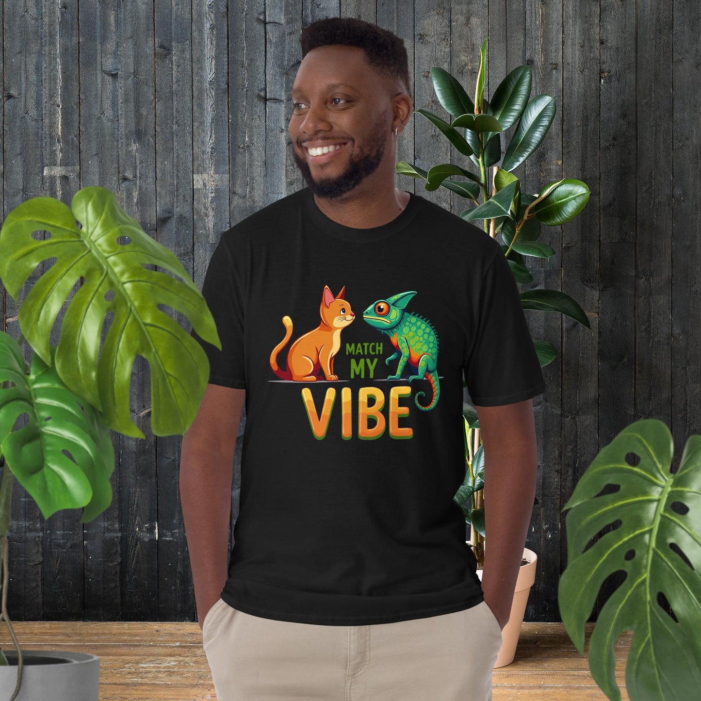 Match My Vibe | Lustiges Tier-T-Shirt