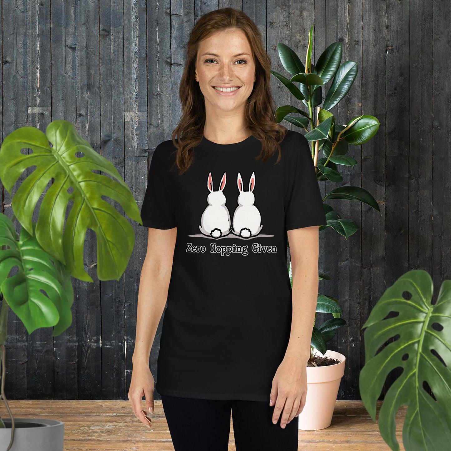 Zero Hopping Given | Funny Rabbit T-Shirt