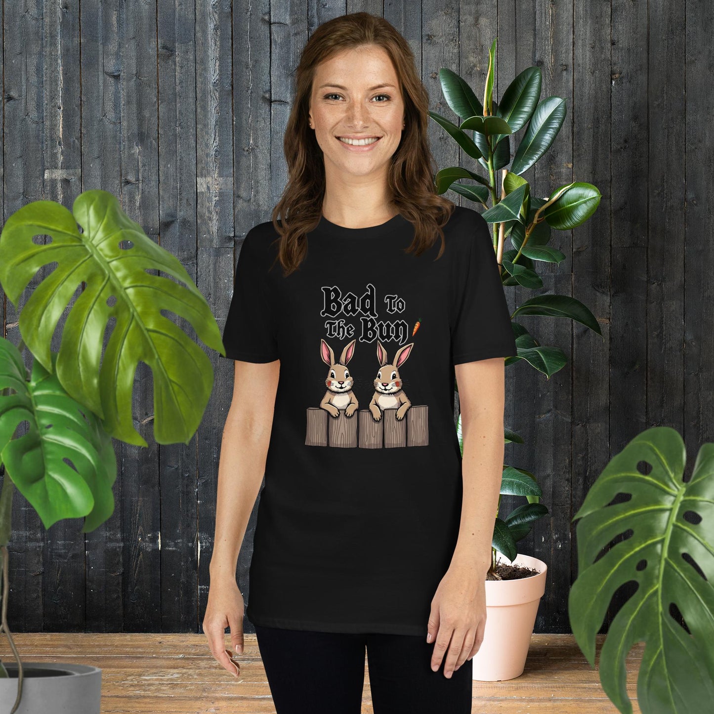 Mauvais Lapin Lapin Rock-N-Roll Drôle T-Shirt
