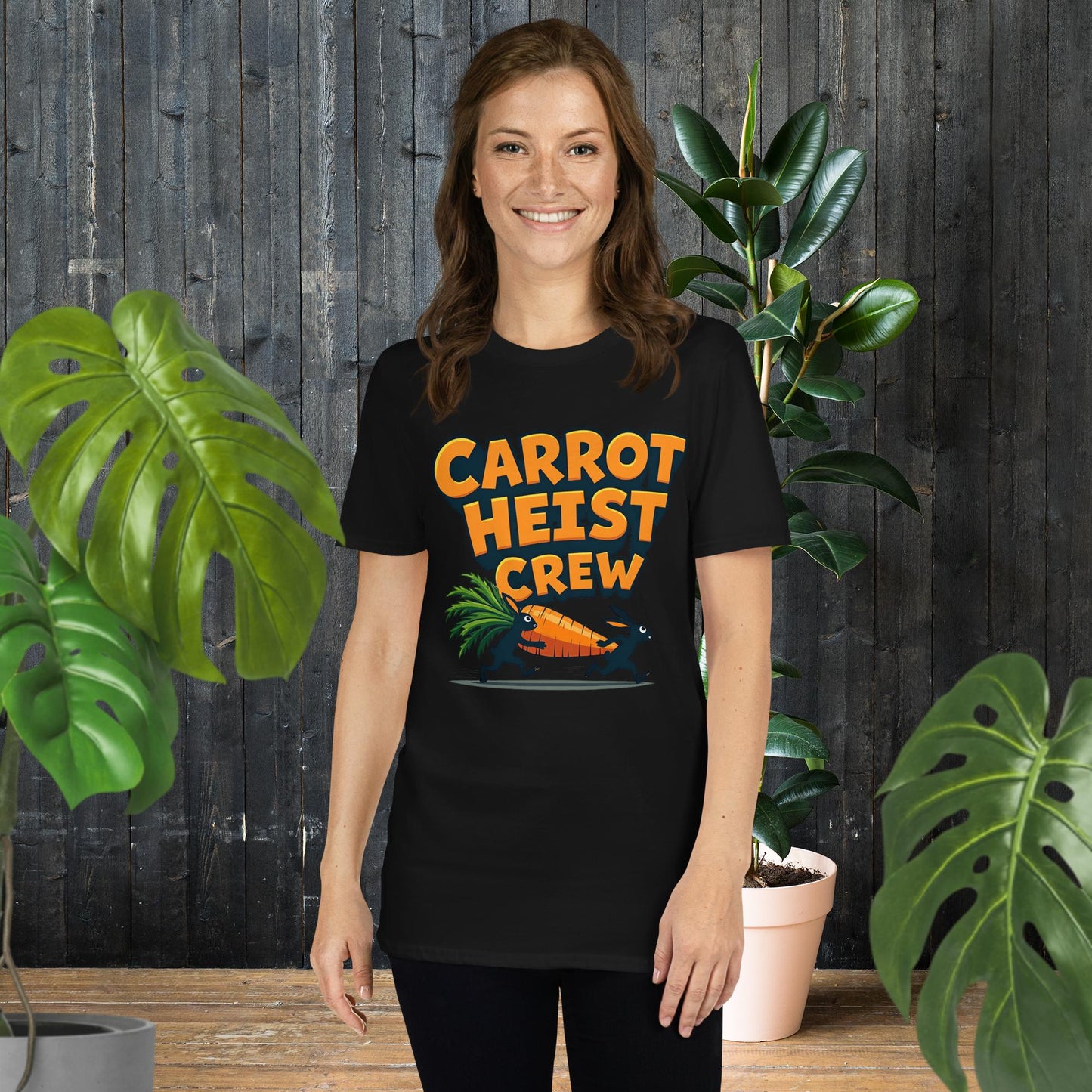 Équipe de Vol de Carottes | T-shirt Lapin Amusant et Énergique