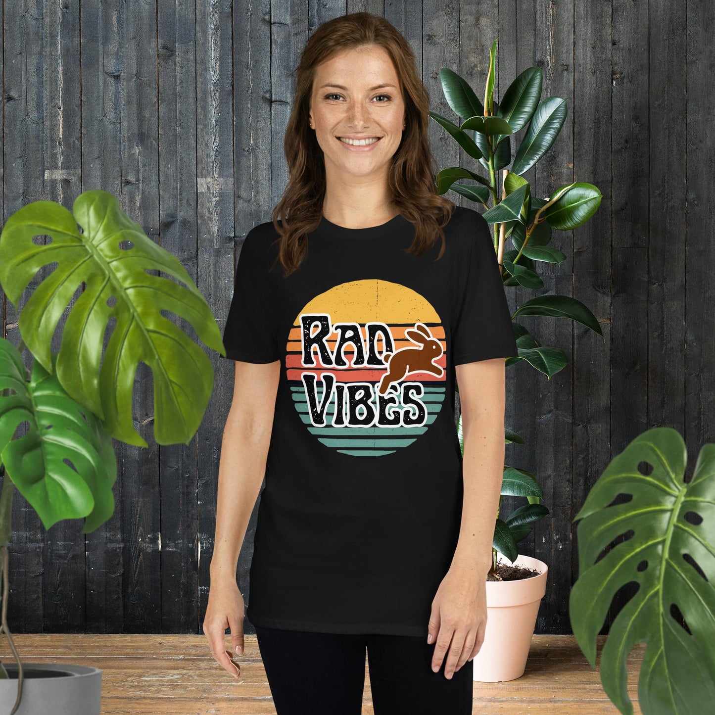 Lapin ondes positives | T-shirt style vintage