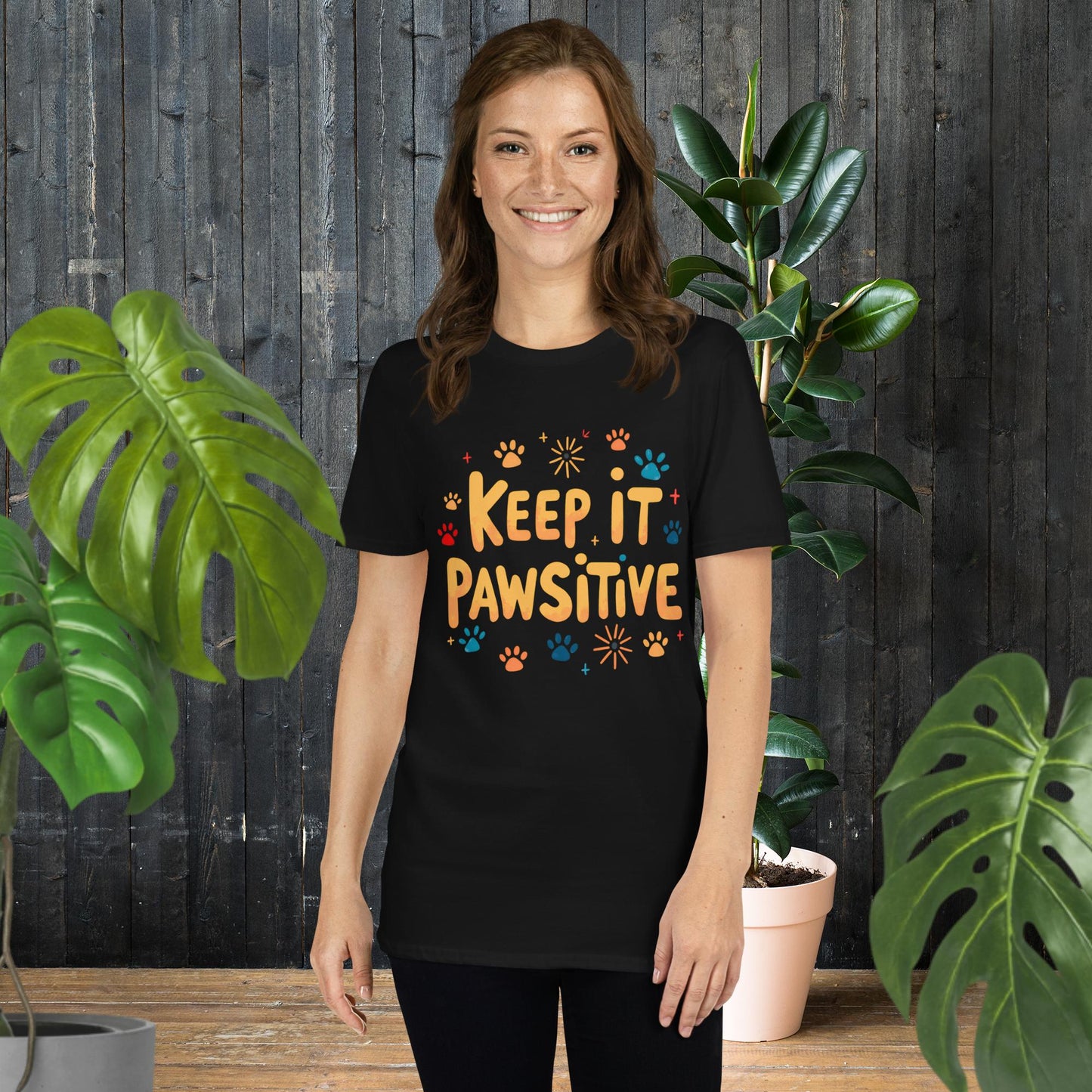 Bleib positiv | T-Shirt für Tierliebhaber