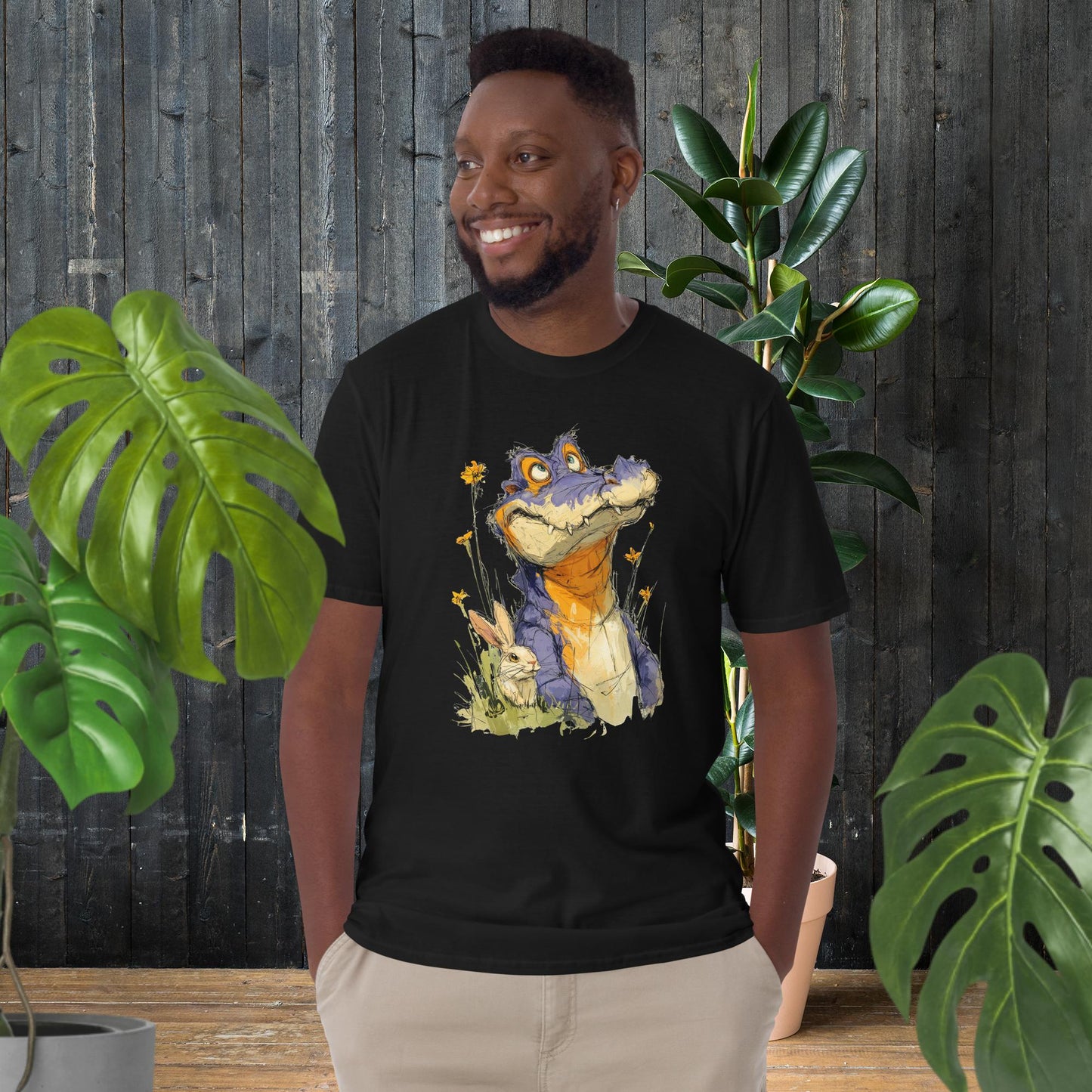 Animal Fantaisie | T-shirt Crocodile et Lapin