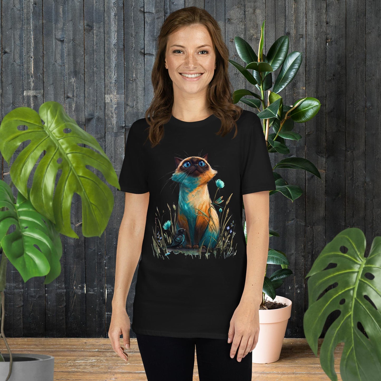 Wide-Eyed Cat | Whimsical Cat T-Shirt