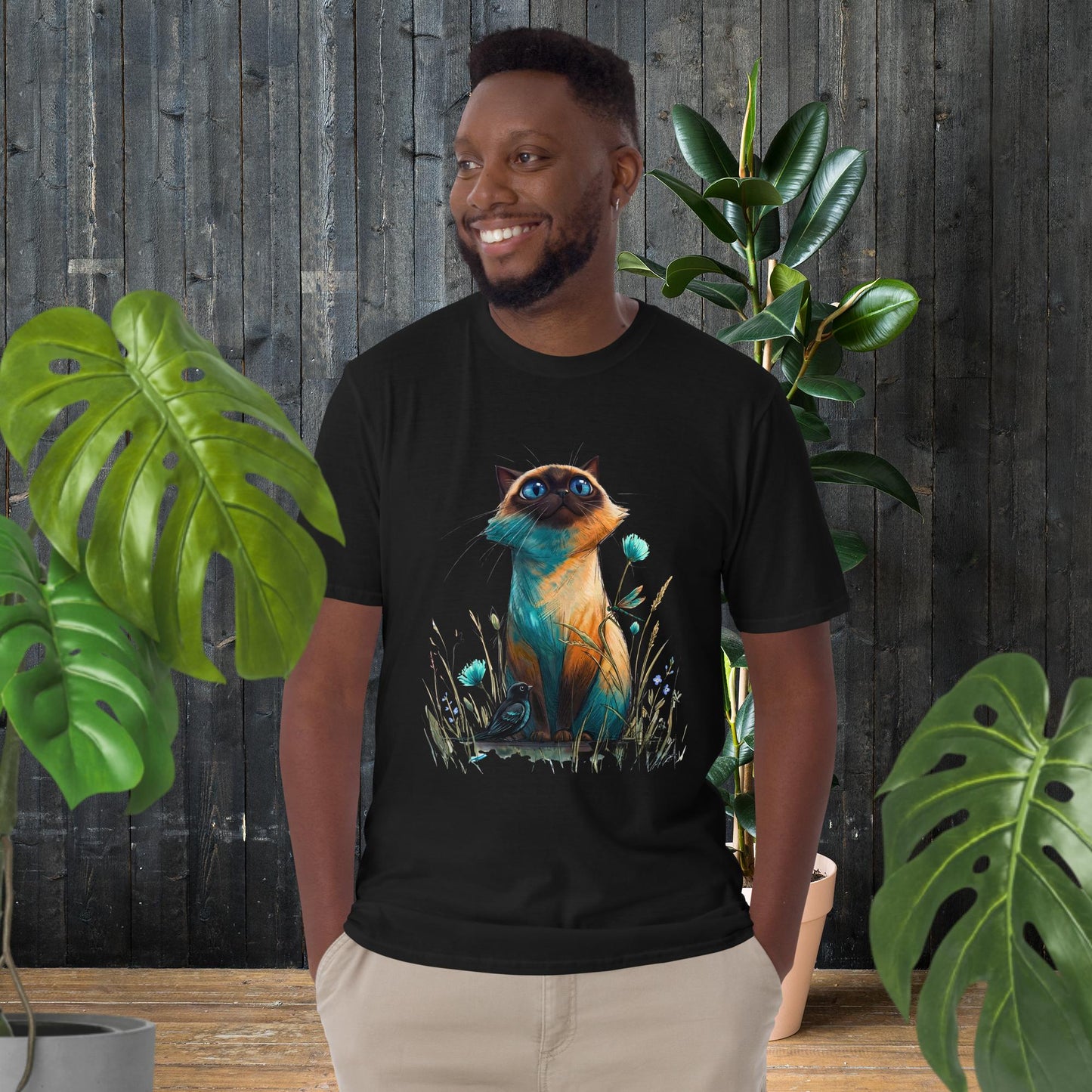 Wide-Eyed Cat | Whimsical Cat T-Shirt