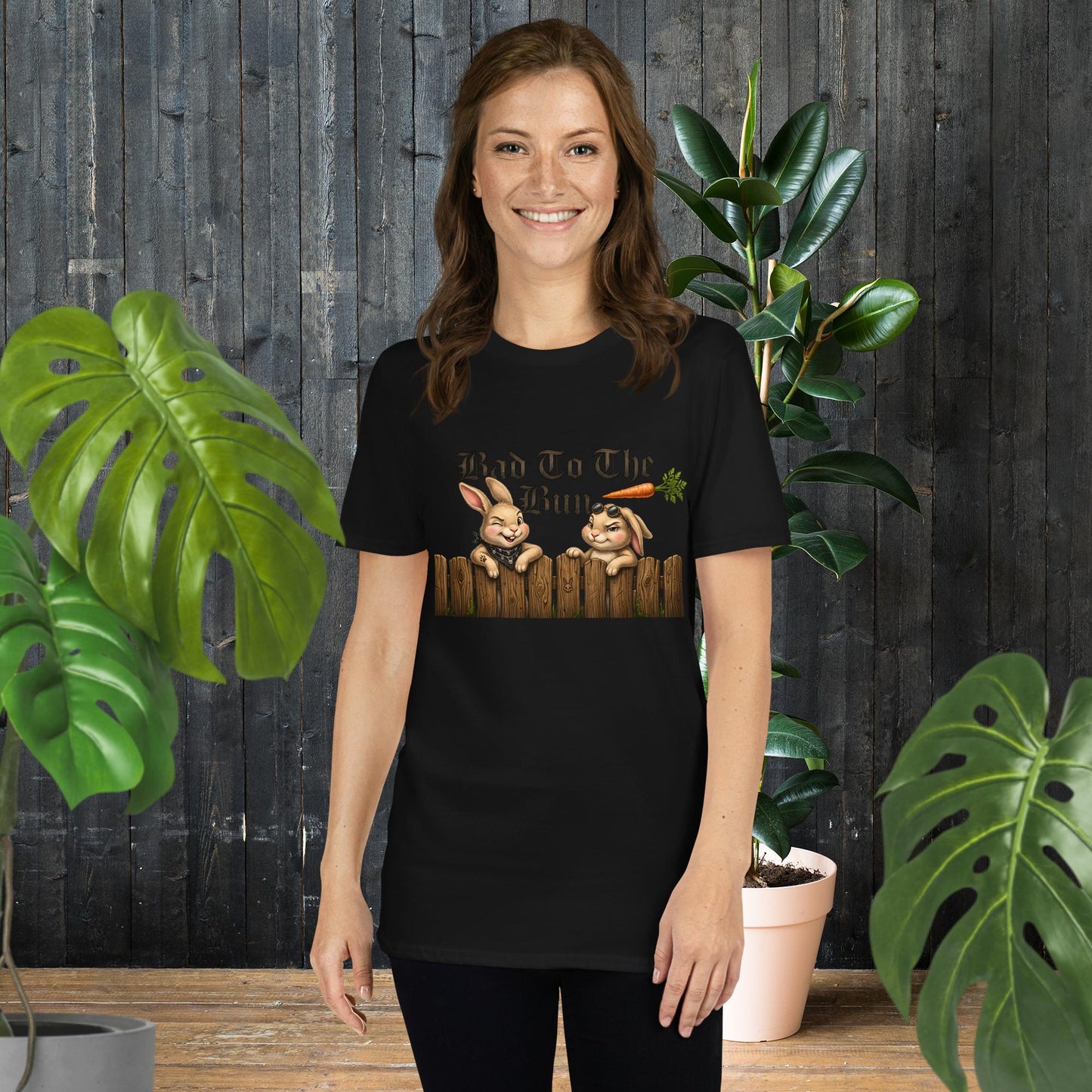 Bad to the Bun | Funny Rock-N-Roll Rabbit T-Shirt