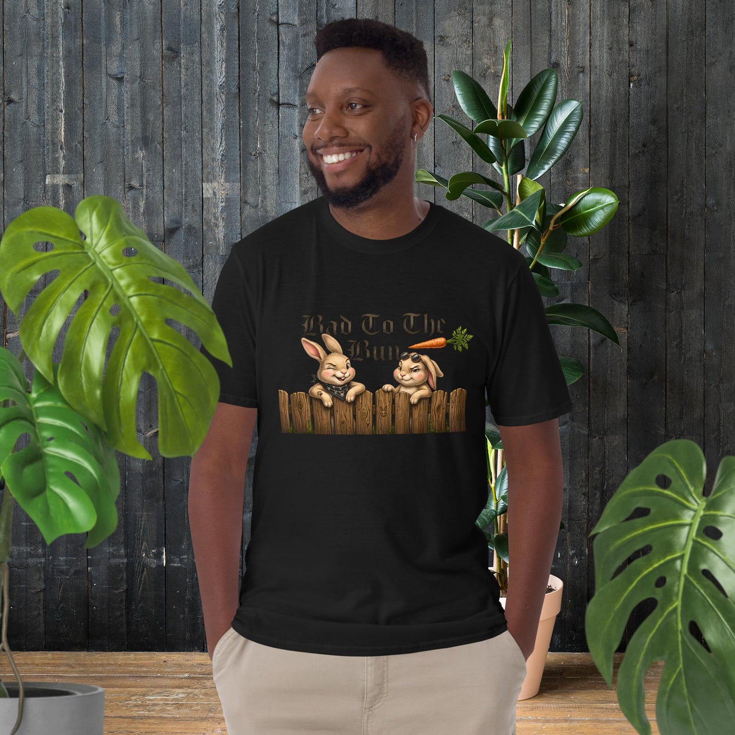 Bad to the Bun | Funny Rock-N-Roll Rabbit T-Shirt