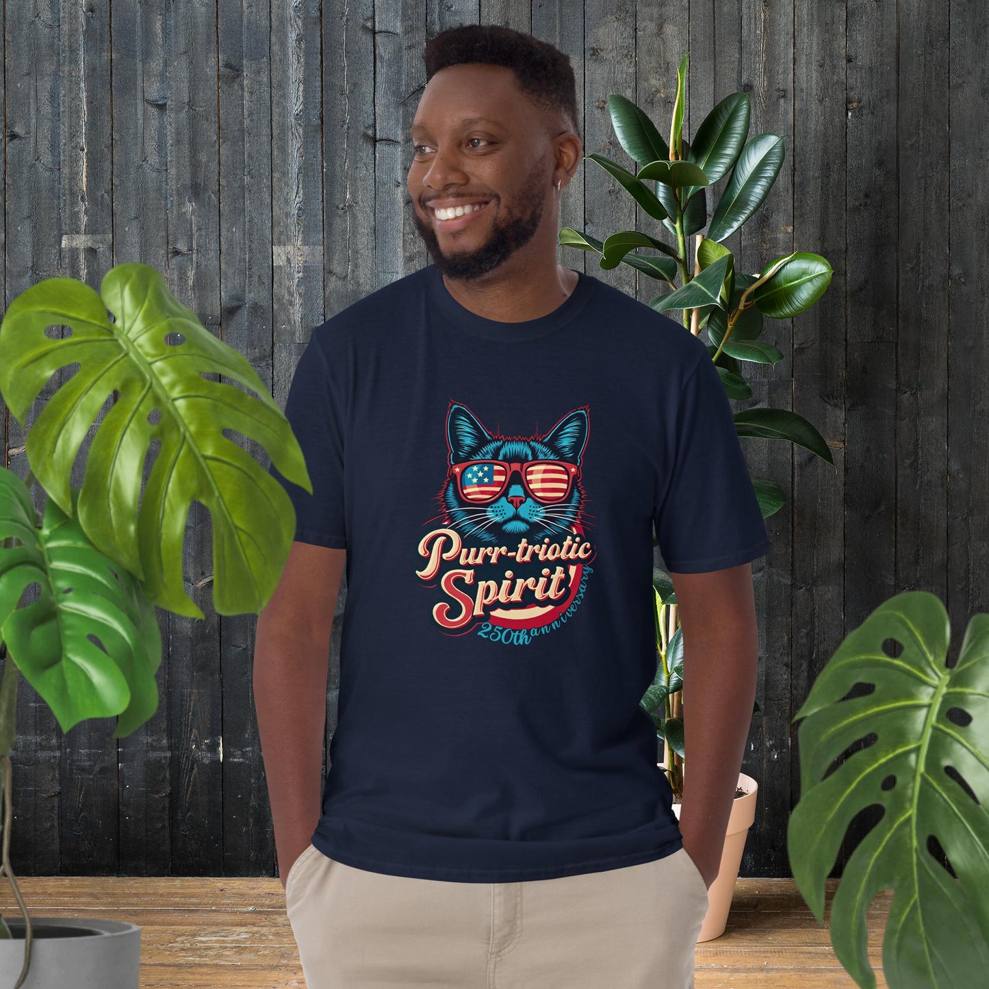 250th Anniversary USA | Cat Purr-triotic July 4 T-Shirt