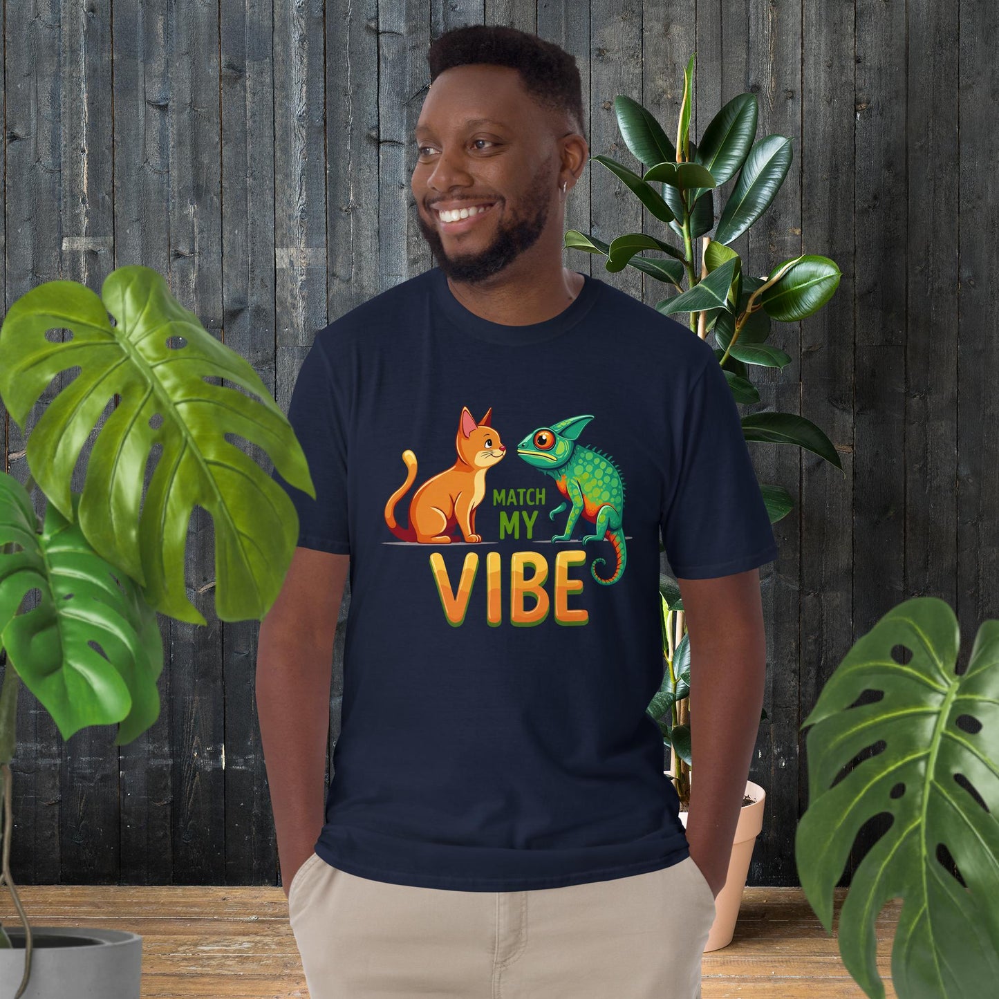 Match My Vibe | Lustiges Tier-T-Shirt