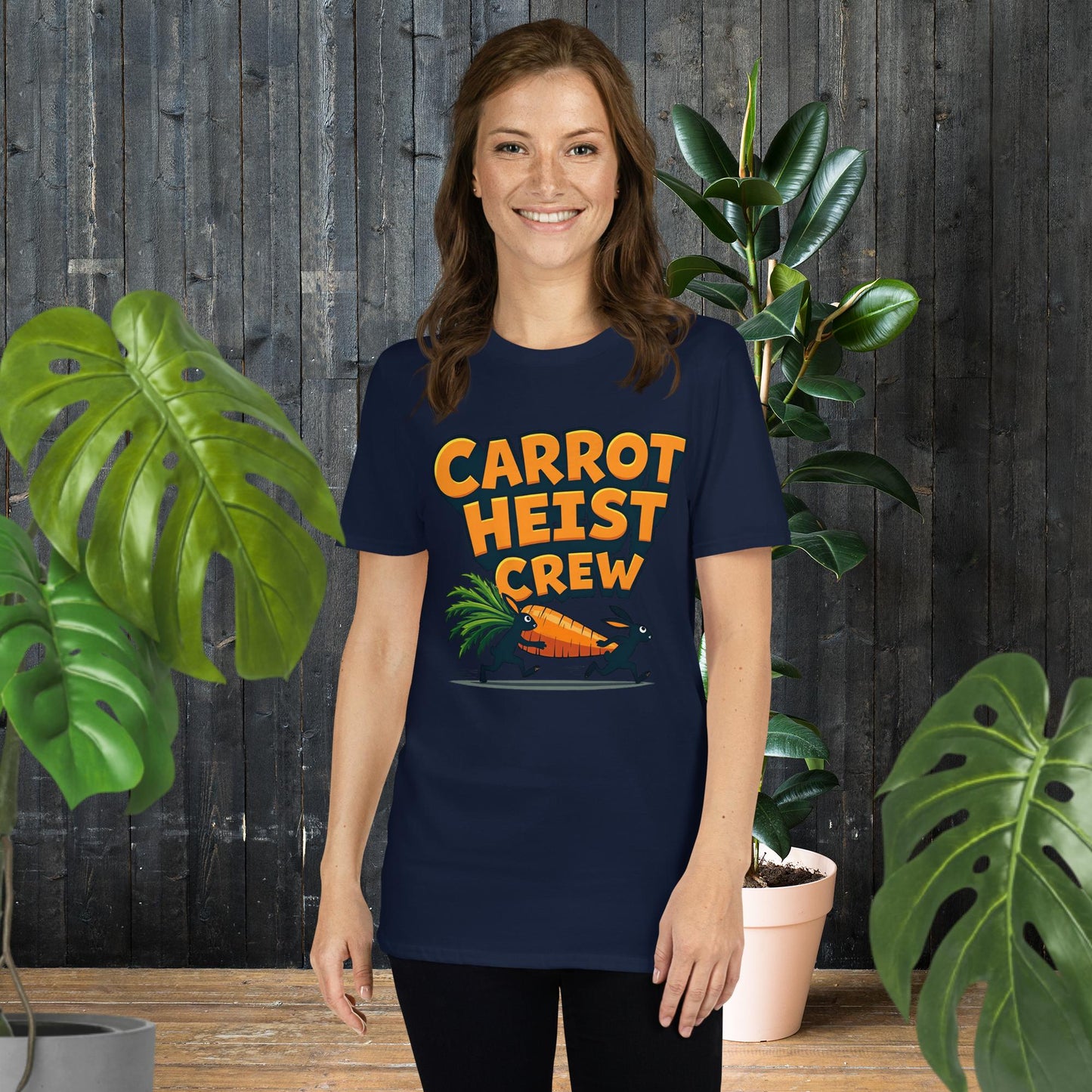 Équipe de Vol de Carottes | T-shirt Lapin Amusant et Énergique