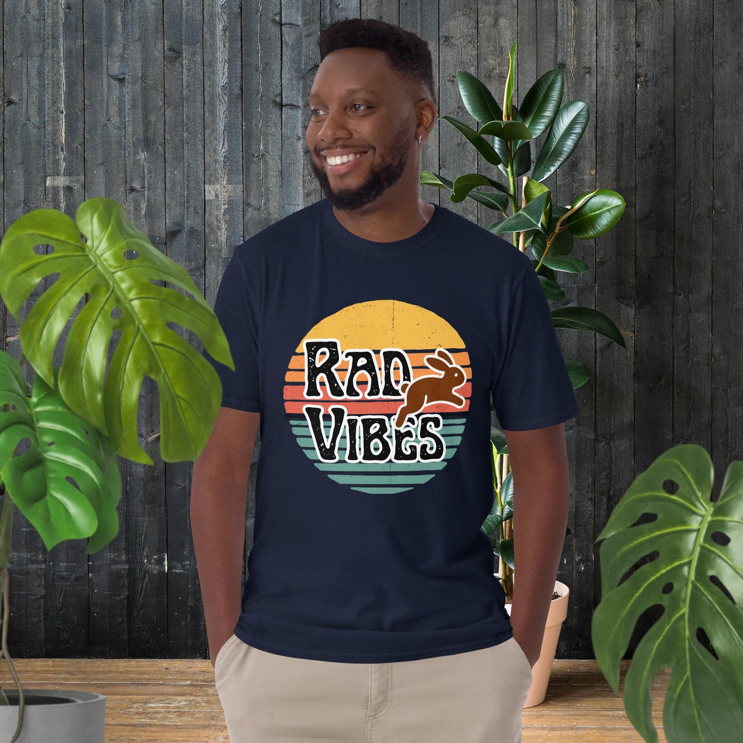 Lapin ondes positives | T-shirt style vintage