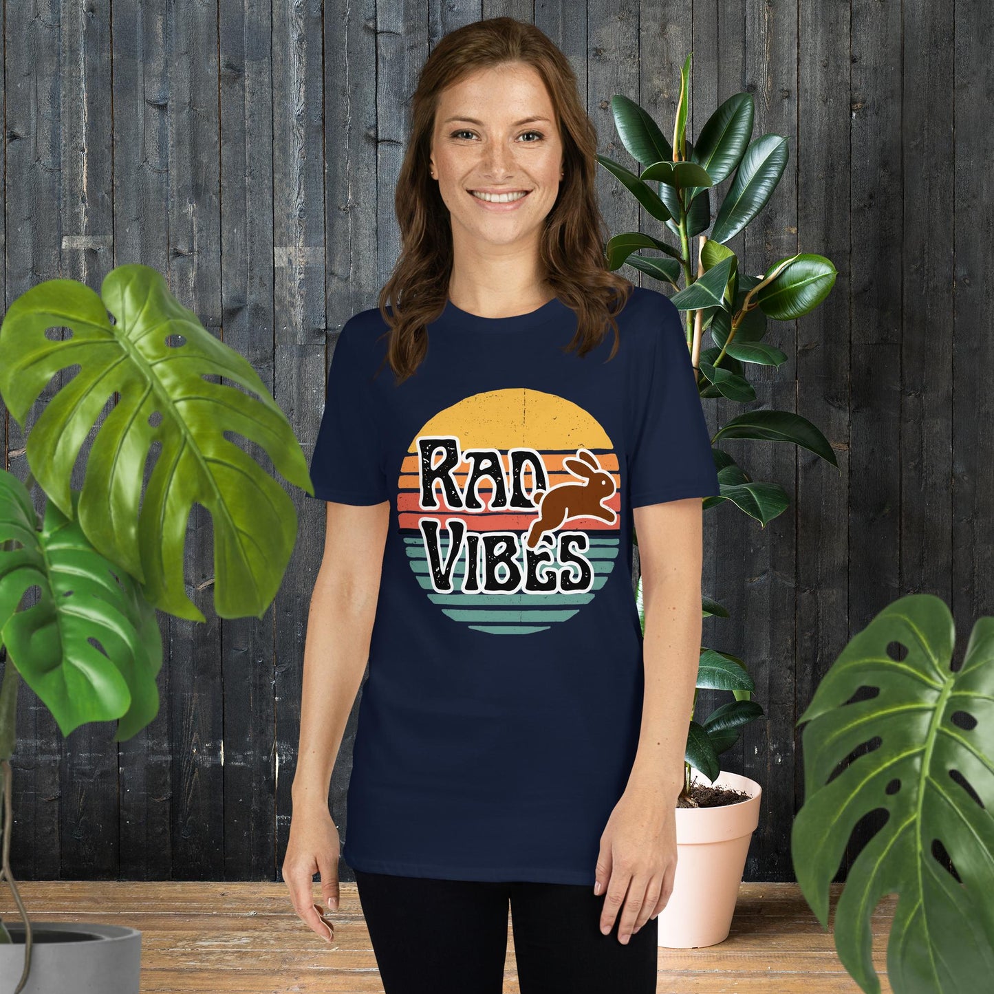 Lapin ondes positives | T-shirt style vintage