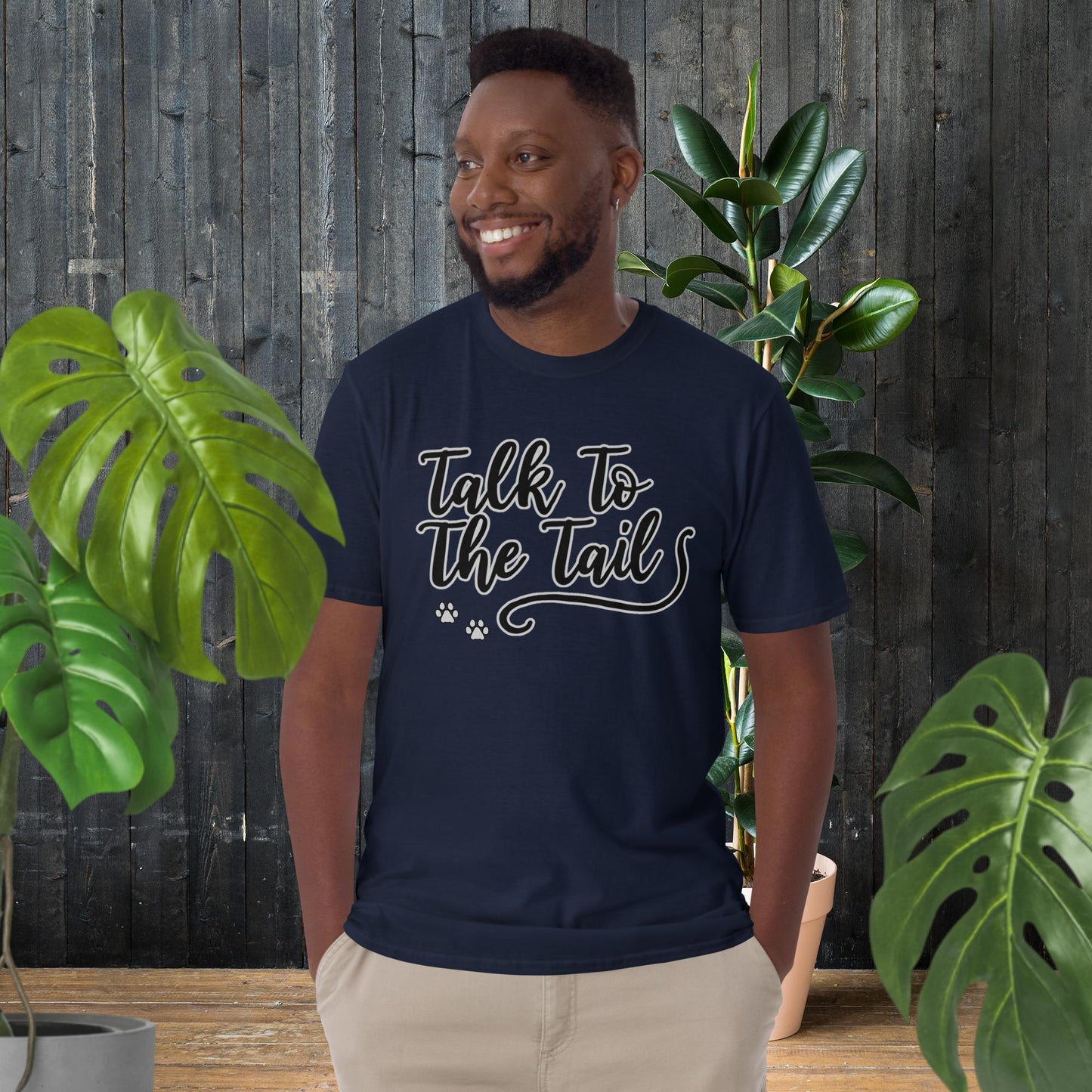 Parle à la queue | T-shirt sarcastique pour amoureux des animaux