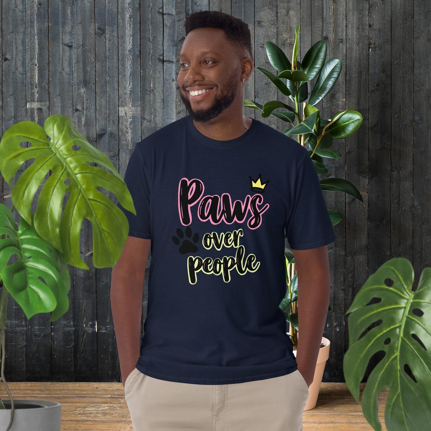 Pfoten über Menschen | T-Shirt für Haustierliebhaber