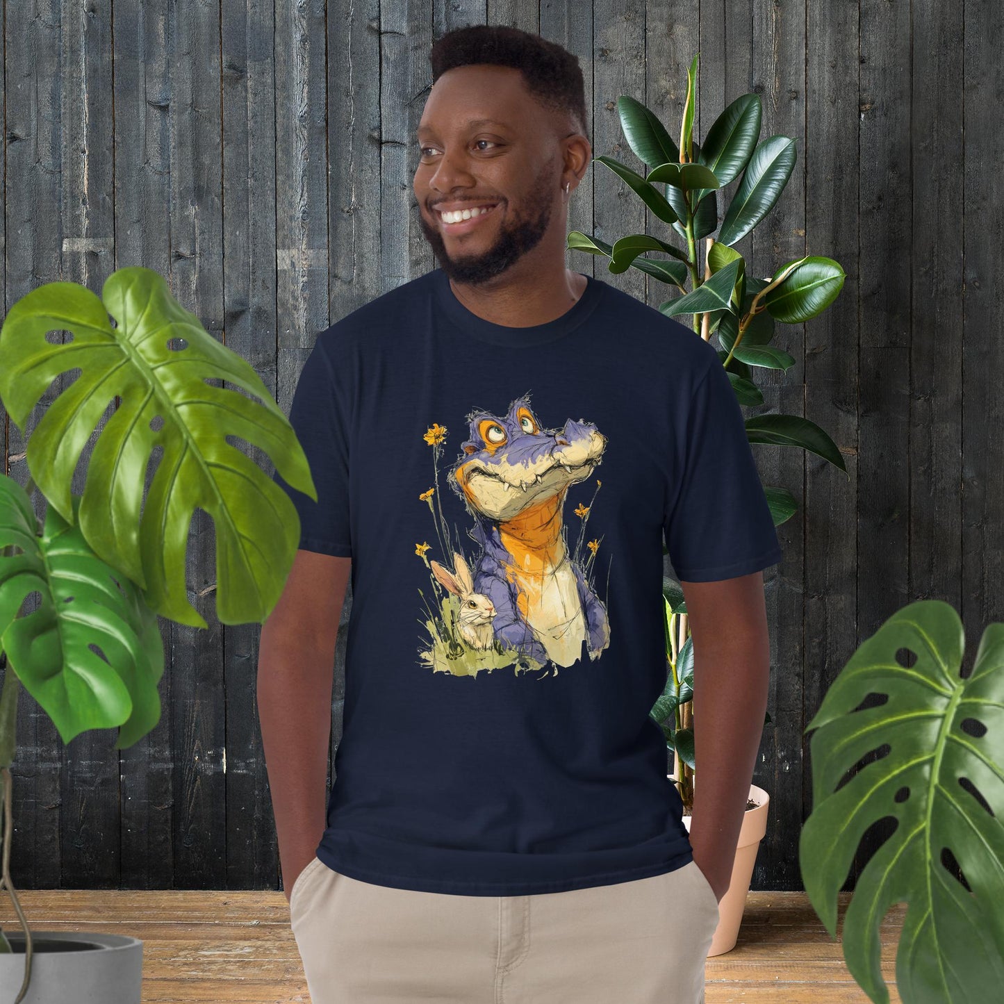 Animal Fantaisie | T-shirt Crocodile et Lapin