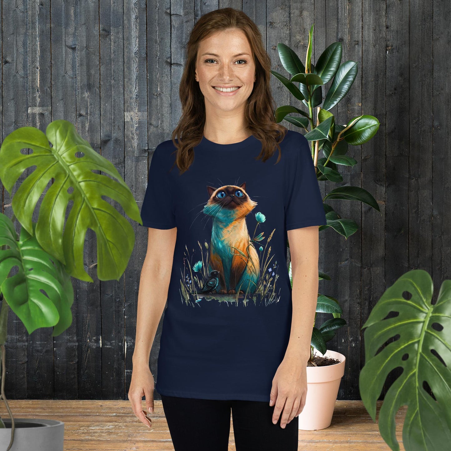 Wide-Eyed Cat | Whimsical Cat T-Shirt
