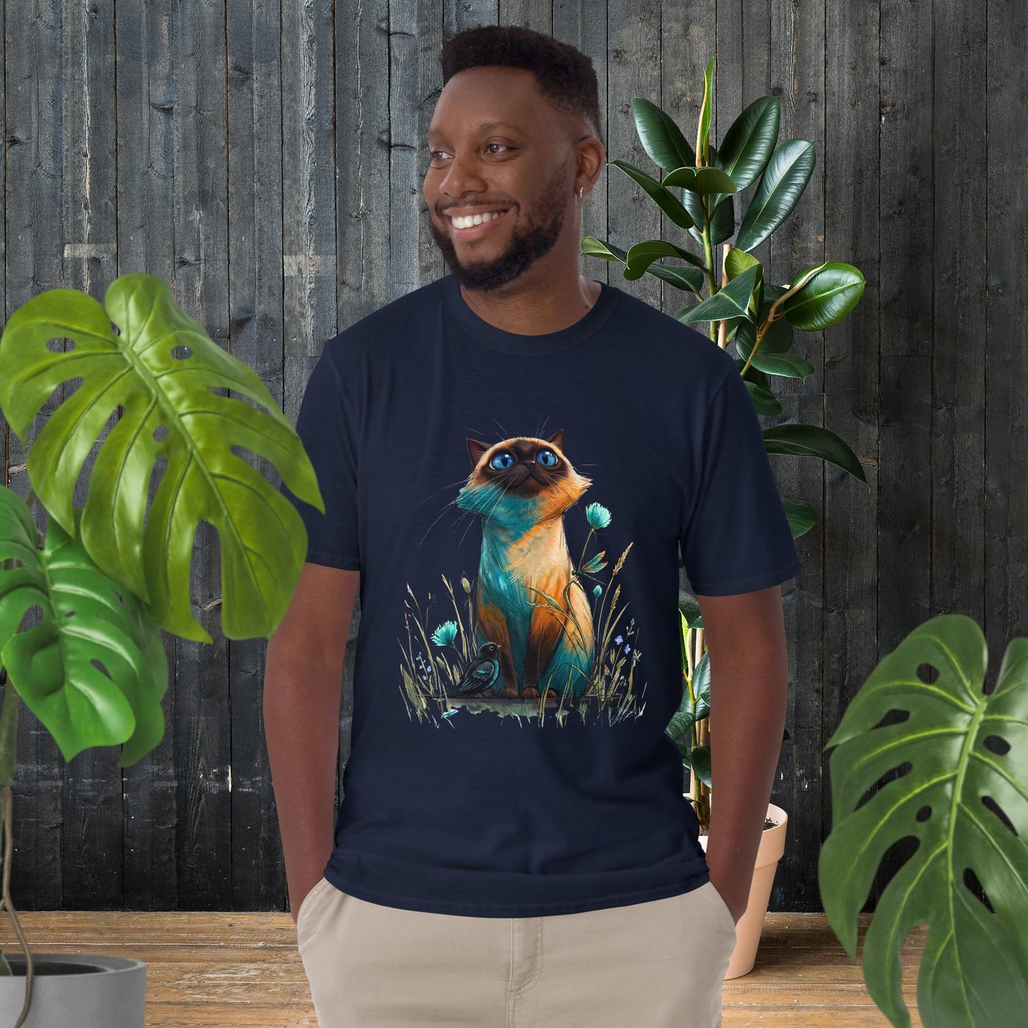 Wide-Eyed Cat | Whimsical Cat T-Shirt
