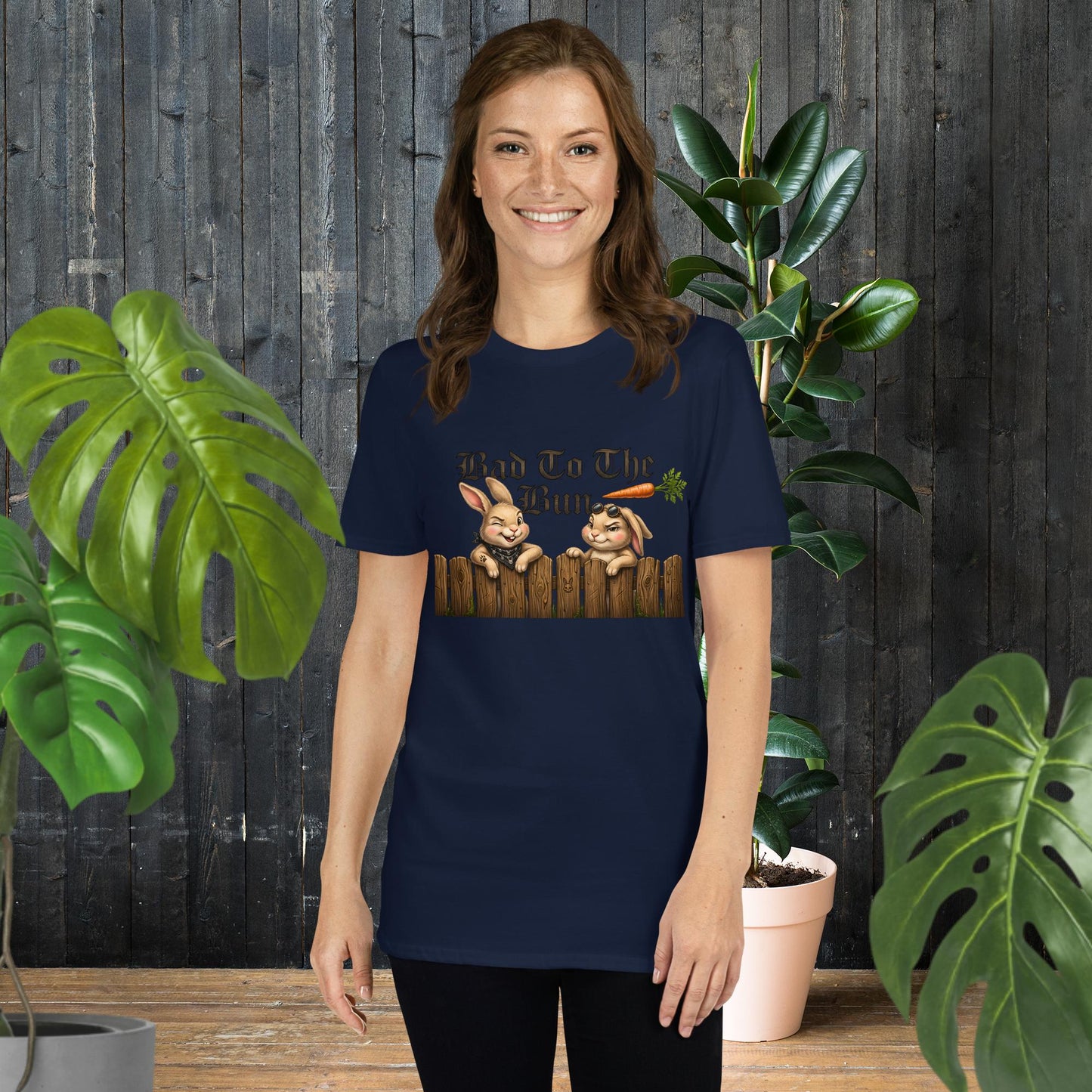 Bad to the Bun | Funny Rock-N-Roll Rabbit T-Shirt