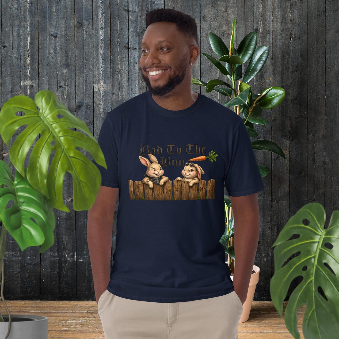 Bad to the Bun | Funny Rock-N-Roll Rabbit T-Shirt