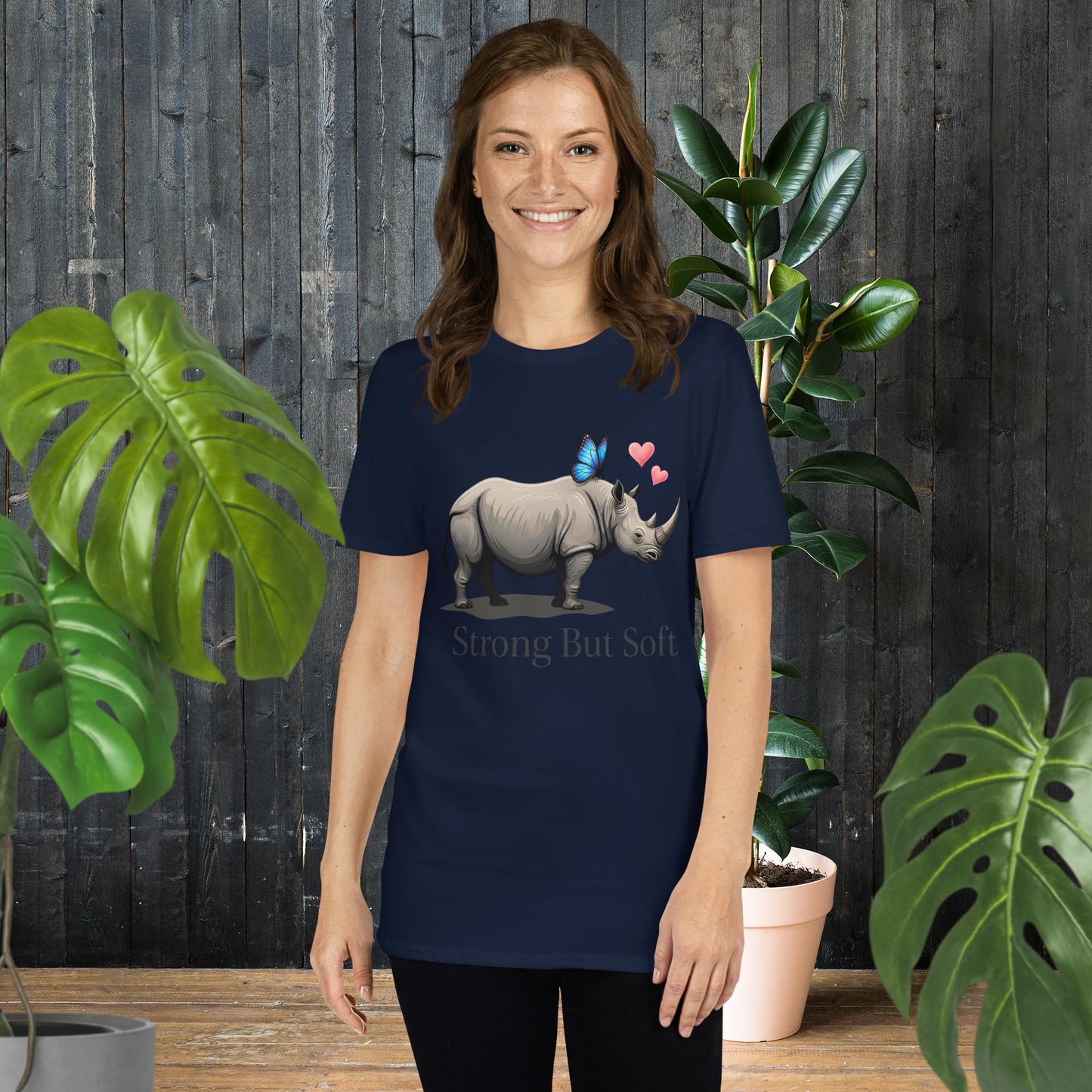 Forte Mas Suave | T-Shirt Significativa para o Dia das Mães de Rinoceronte