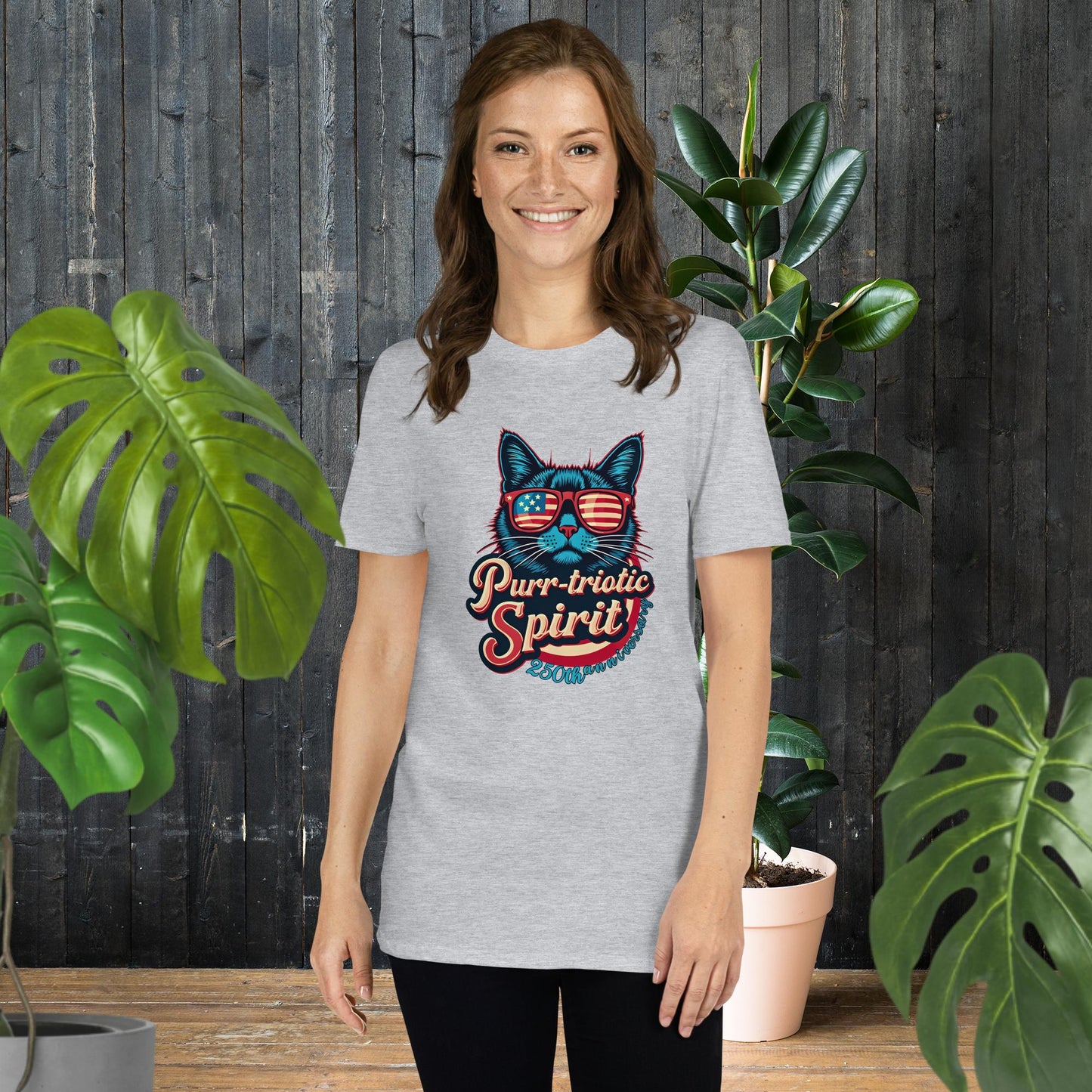 250th Anniversary USA | Cat Purr-triotic July 4 T-Shirt