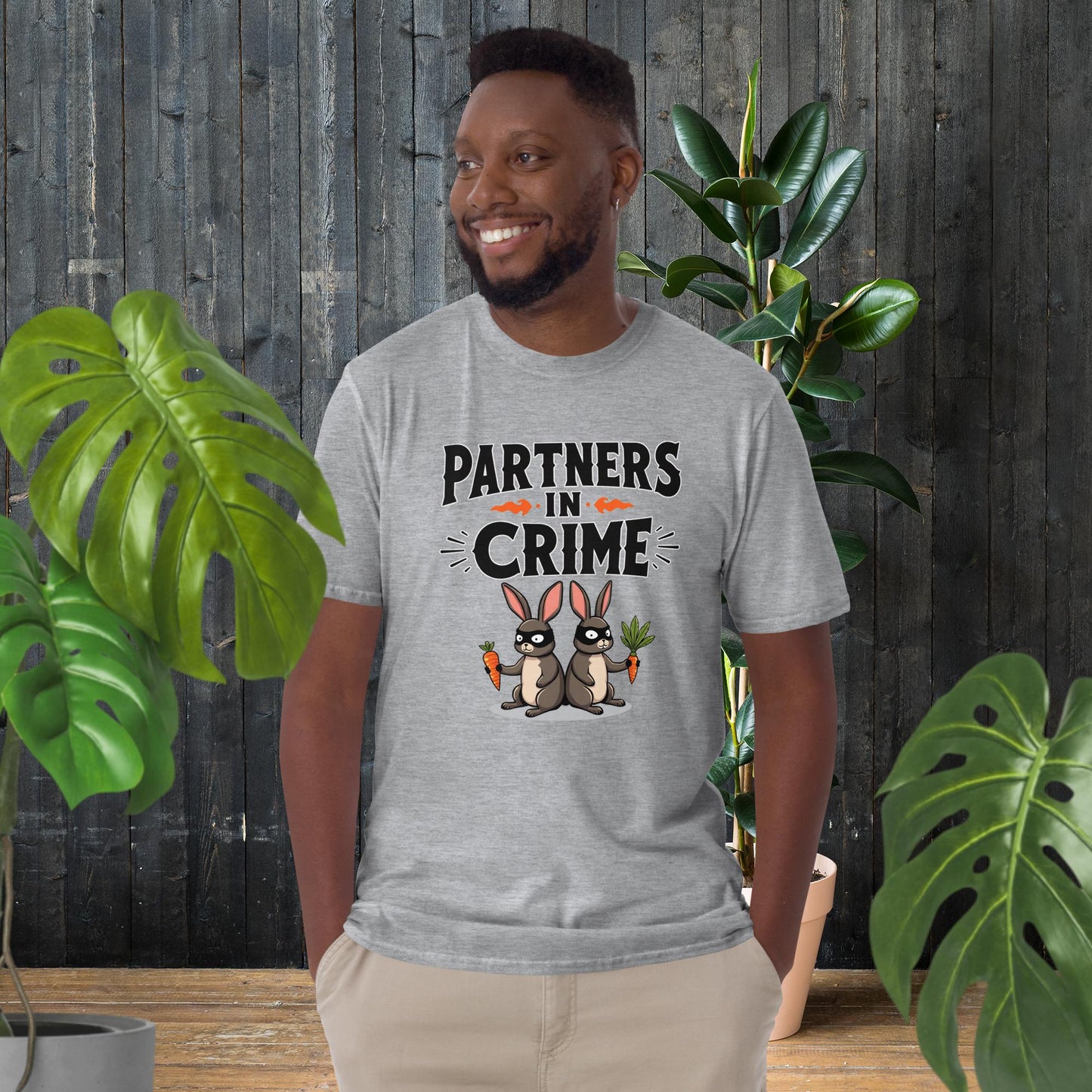 Complices du crime | T-shirt drôle de lapin bandit