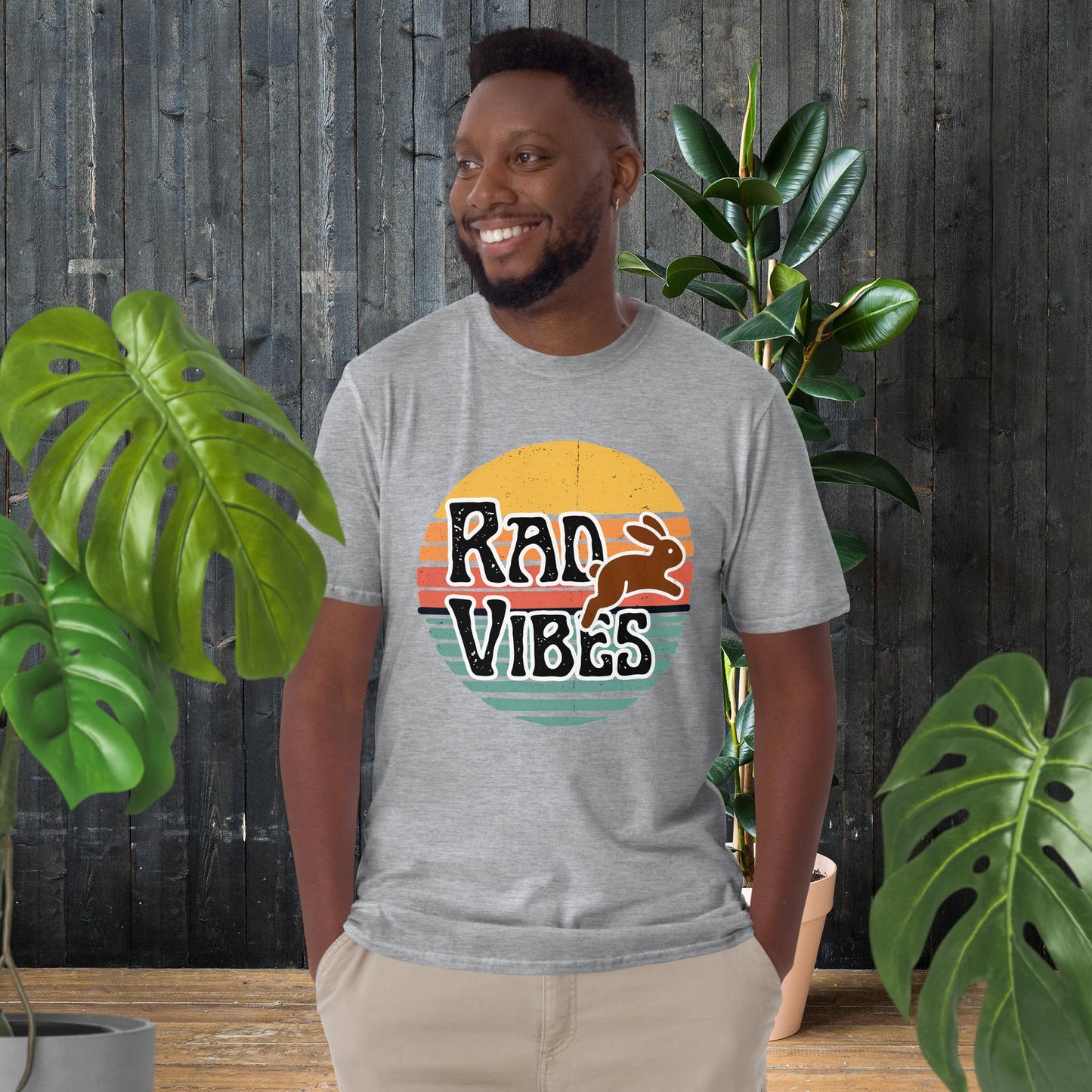 Lapin ondes positives | T-shirt style vintage