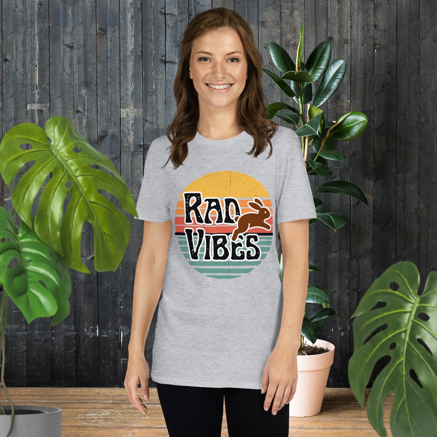 Lapin ondes positives | T-shirt style vintage
