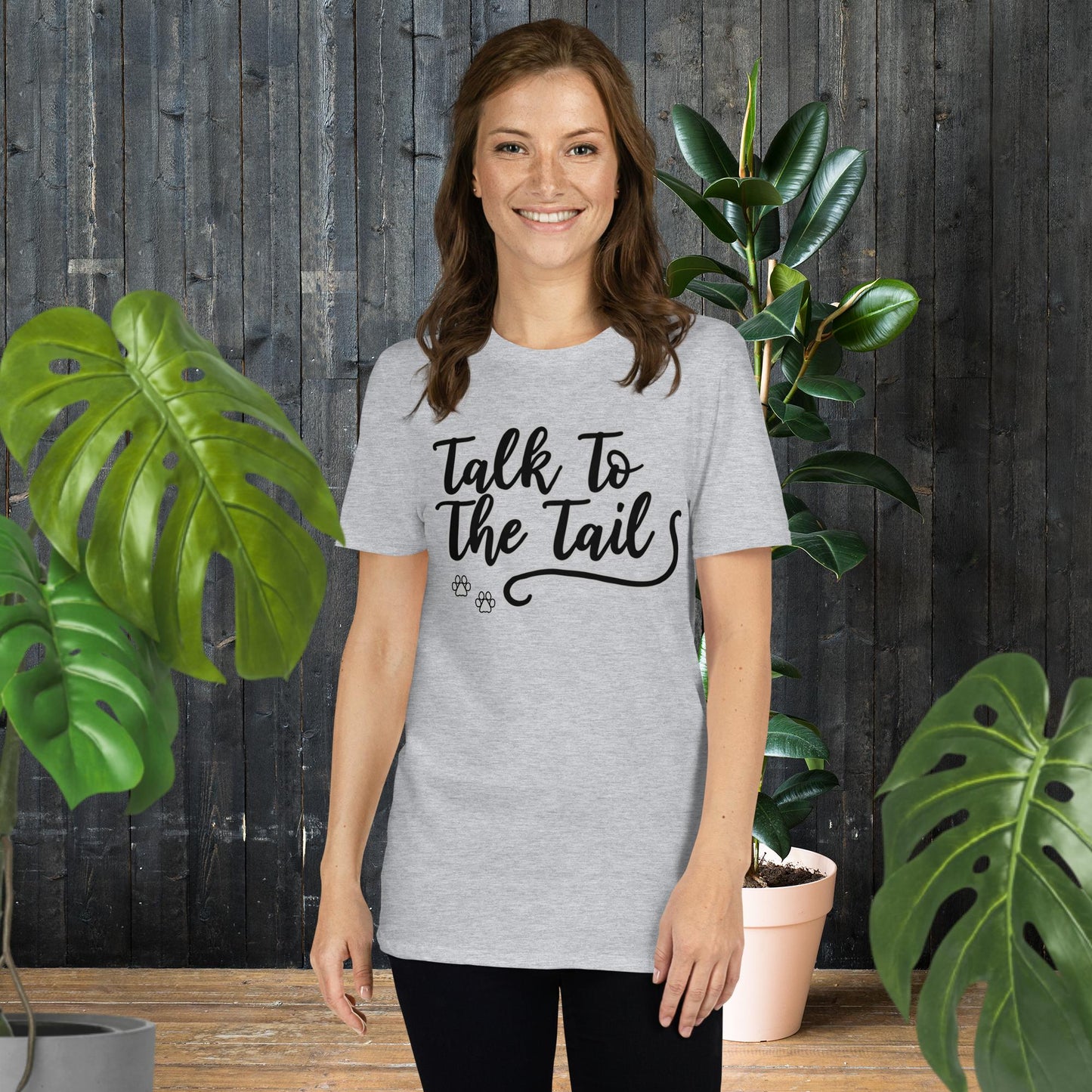 Parle à la queue | T-shirt sarcastique pour amoureux des animaux