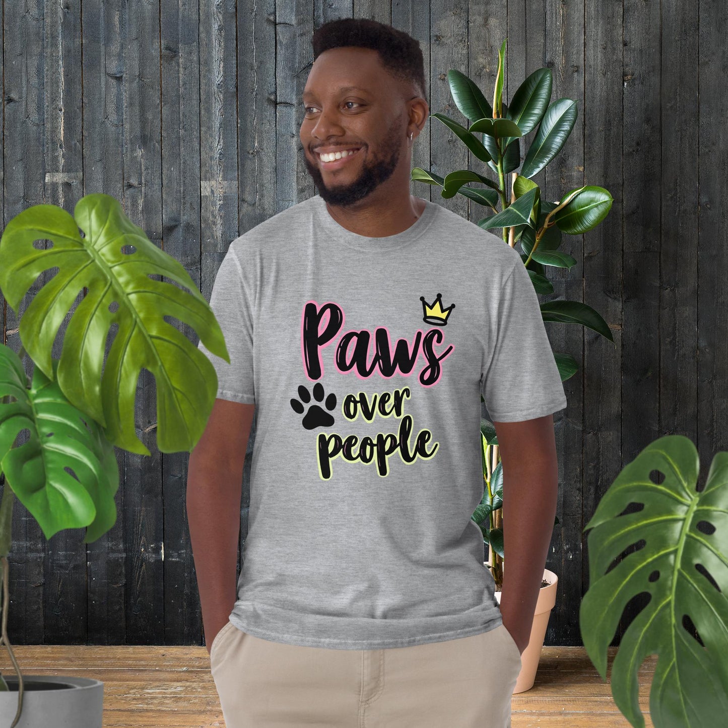 Pfoten über Menschen | T-Shirt für Haustierliebhaber