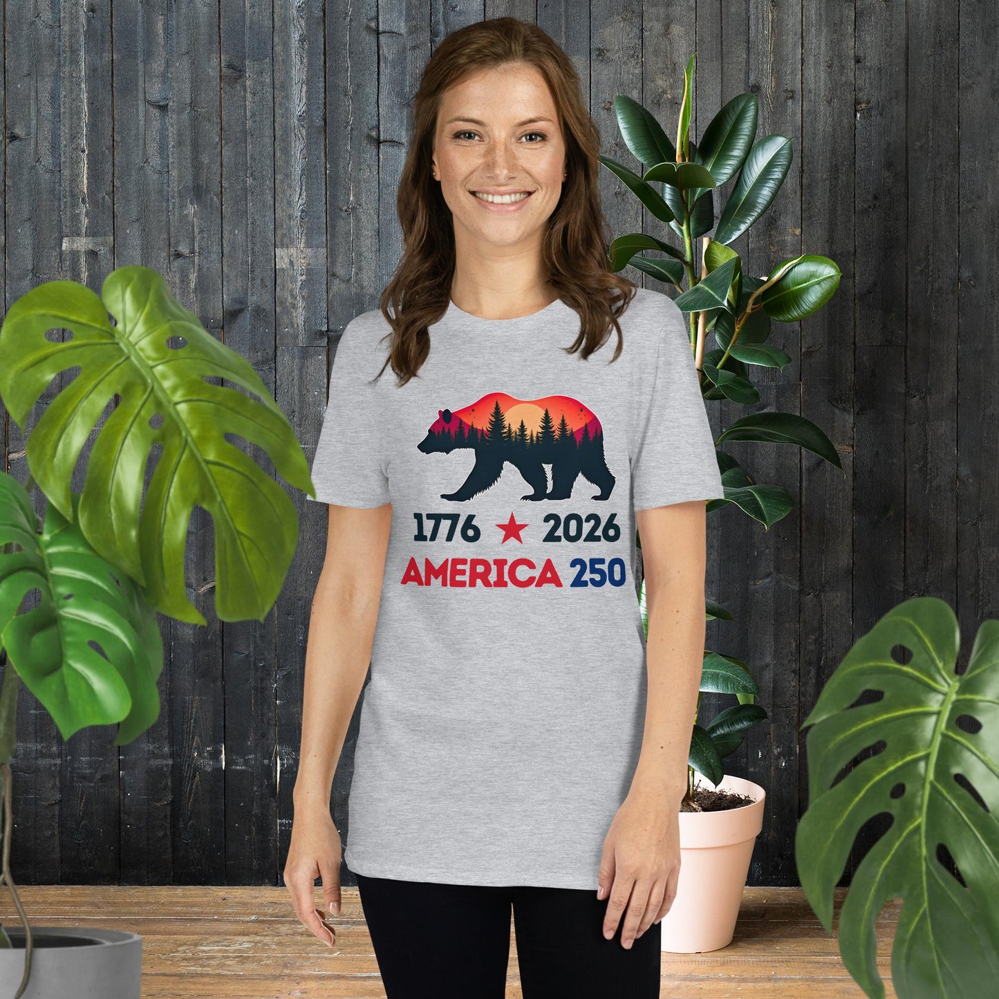 250th Anniversary USA | Bear 1776-2026 Patriotic T-Shirt
