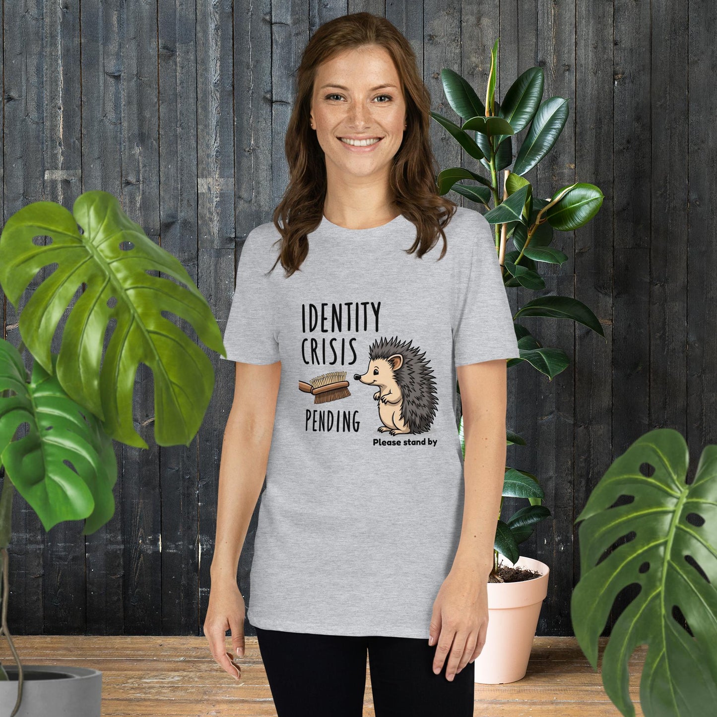 Identitätskrise in Kürze | Lustiges Igel-T-Shirt