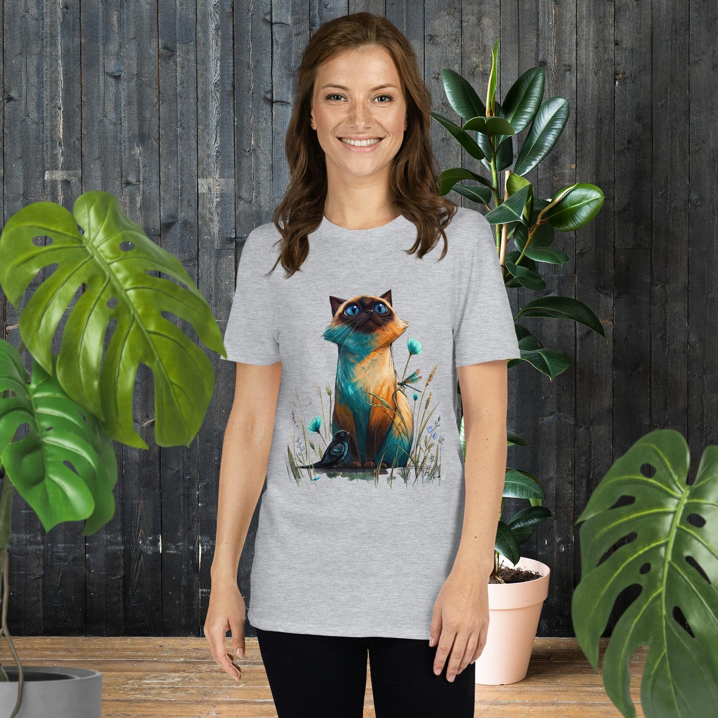Wide-Eyed Cat | Whimsical Cat T-Shirt
