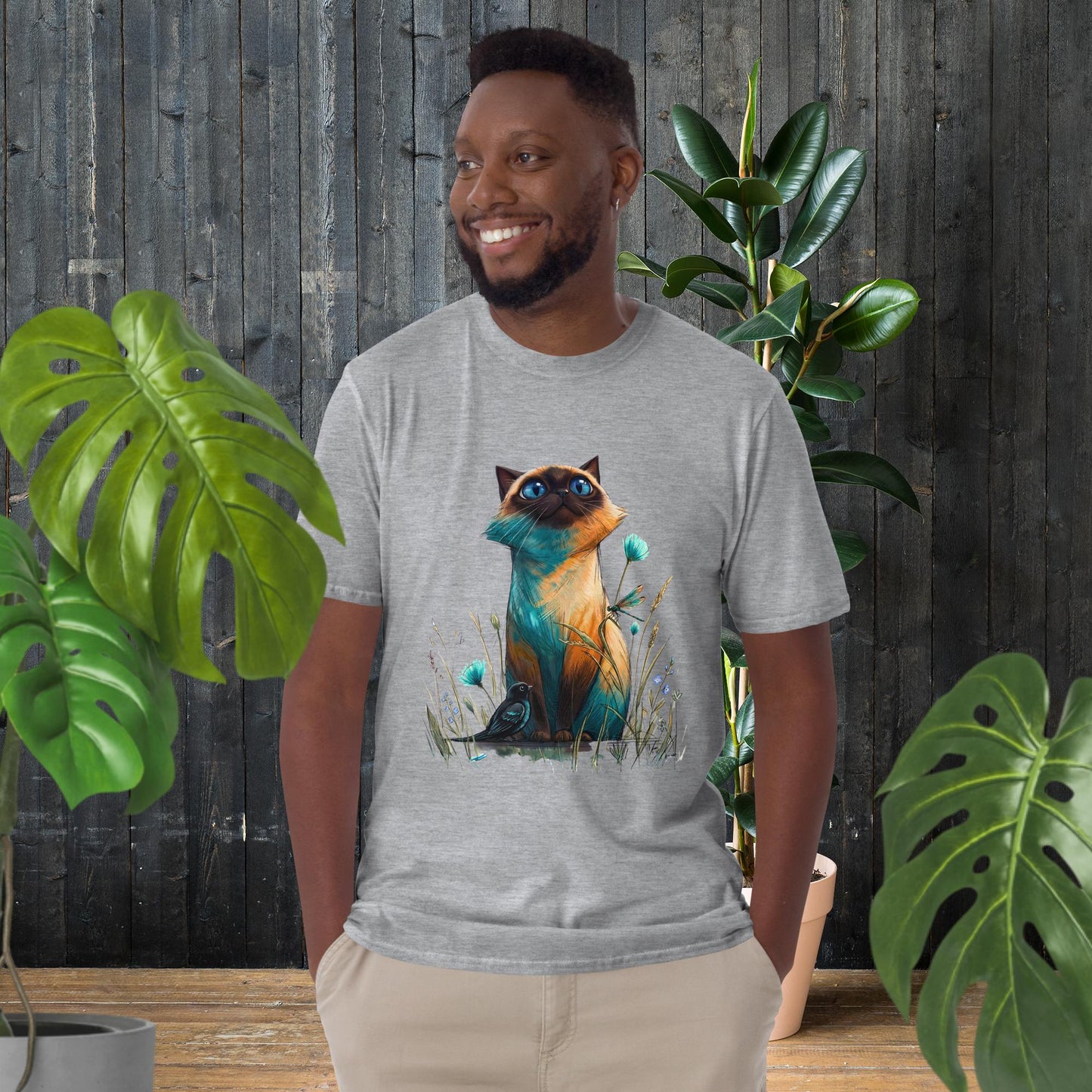 Wide-Eyed Cat | Whimsical Cat T-Shirt