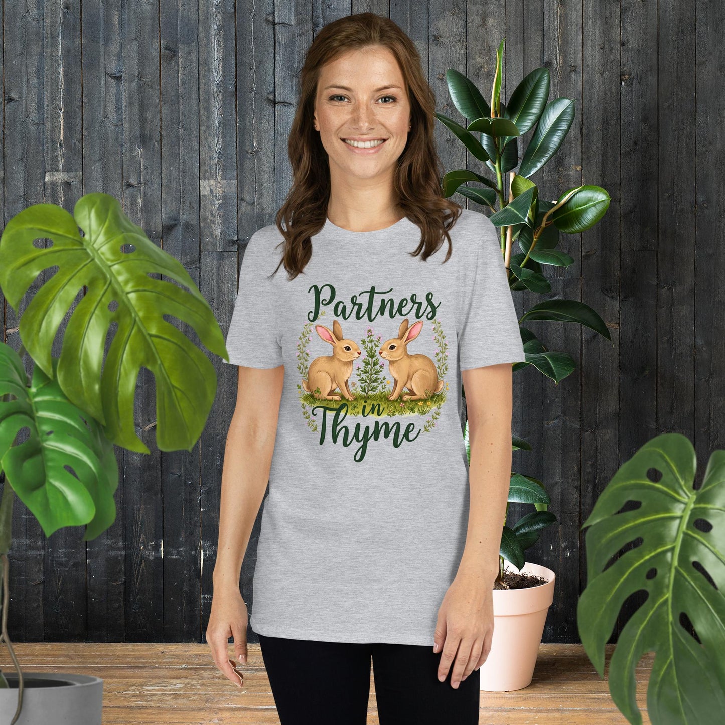 Partners in Thyme | Charming Garden Rabbit T-Shirt