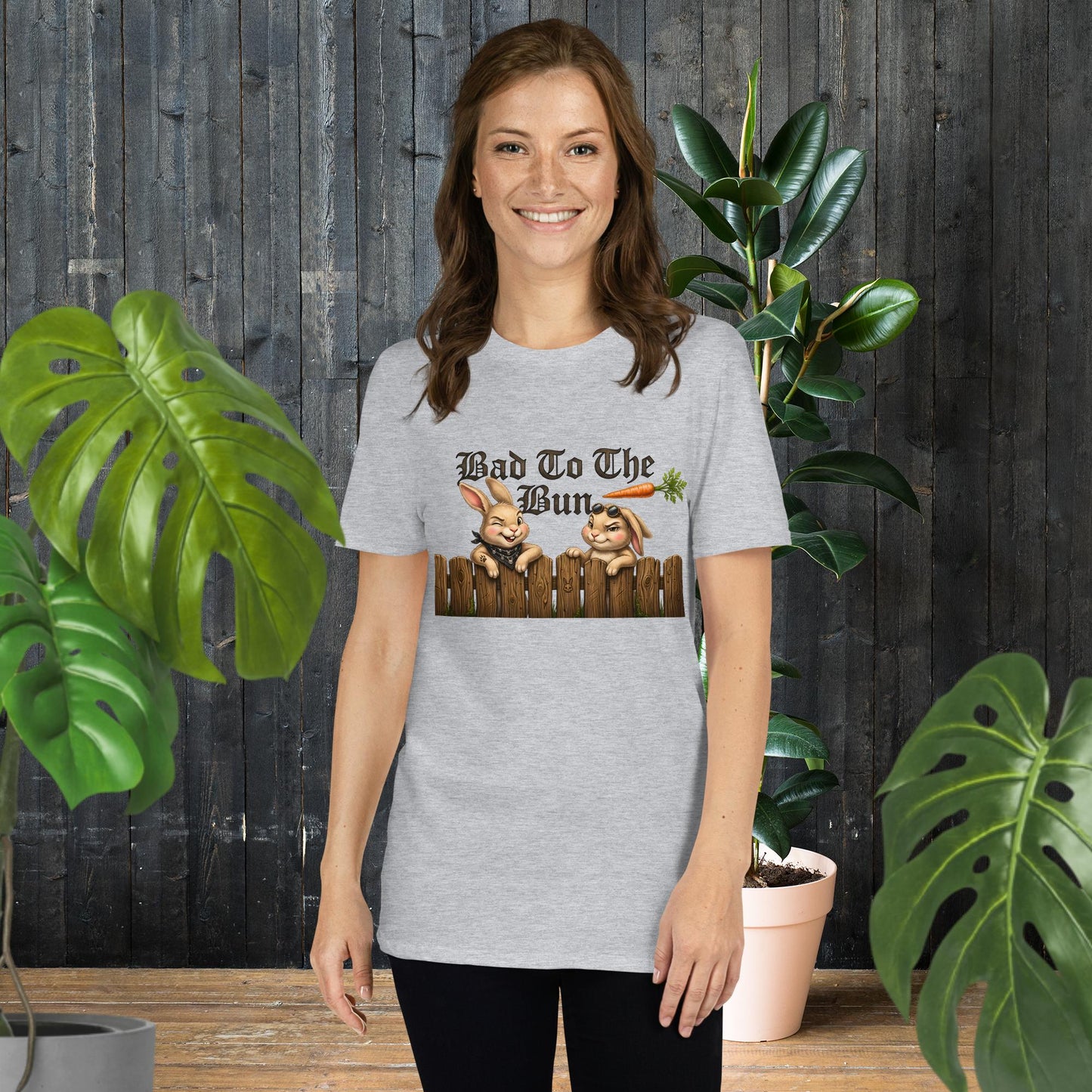 Bad to the Bun | Funny Rock-N-Roll Rabbit T-Shirt