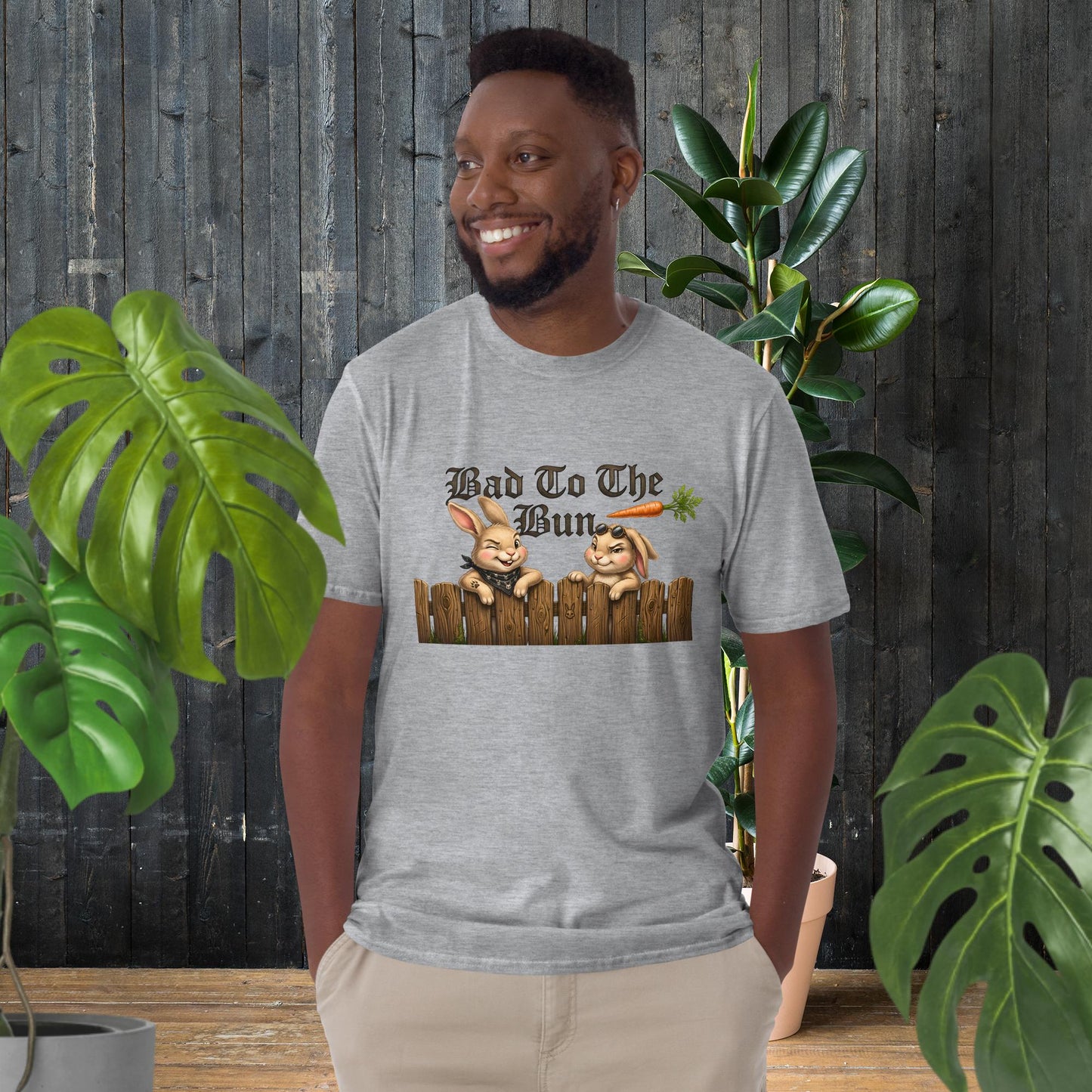 Bad to the Bun | Funny Rock-N-Roll Rabbit T-Shirt