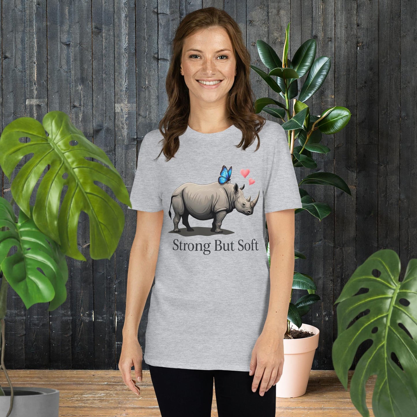 Forte Mas Suave | T-Shirt Significativa para o Dia das Mães de Rinoceronte