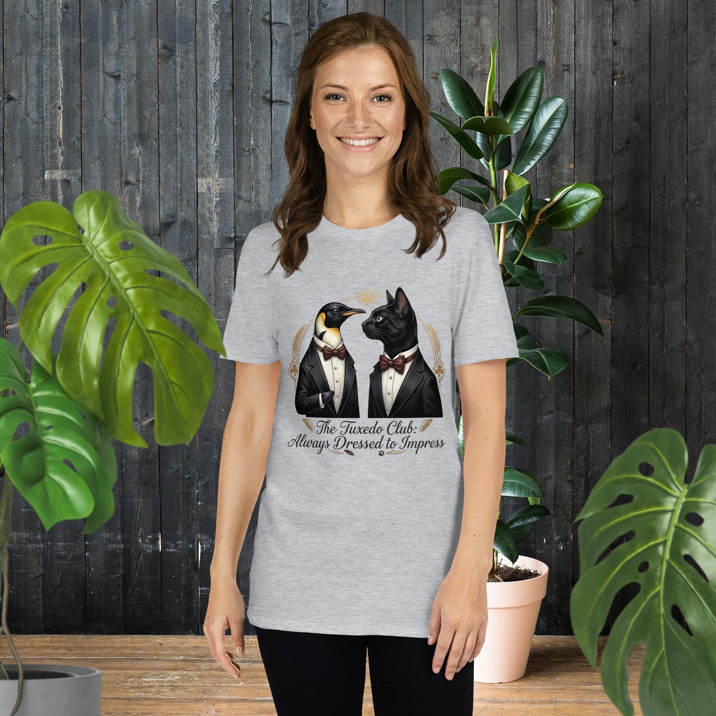 O Clube do Smoking | T-Shirt de Gato e Pinguim