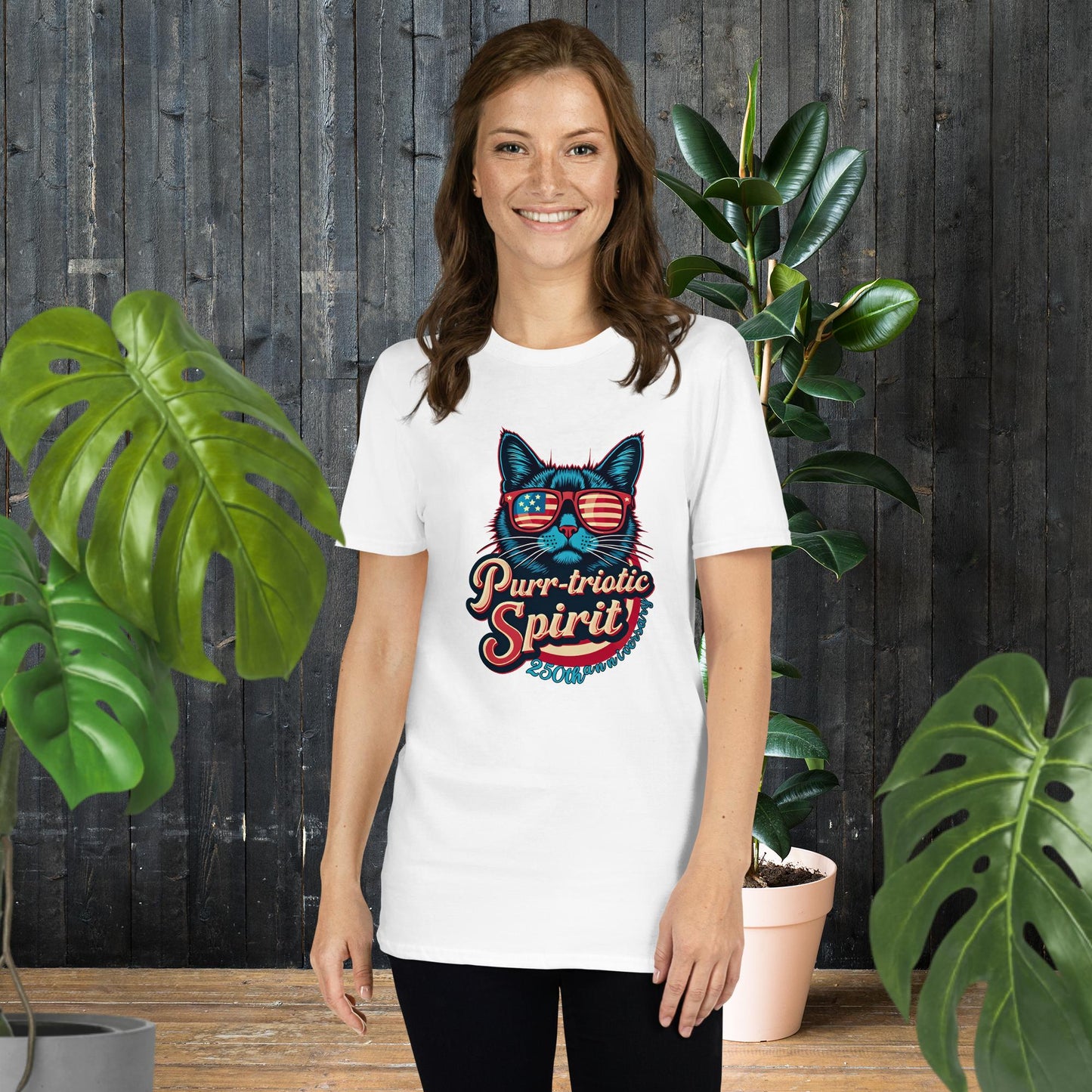 250th Anniversary USA | Cat Purr-triotic July 4 T-Shirt