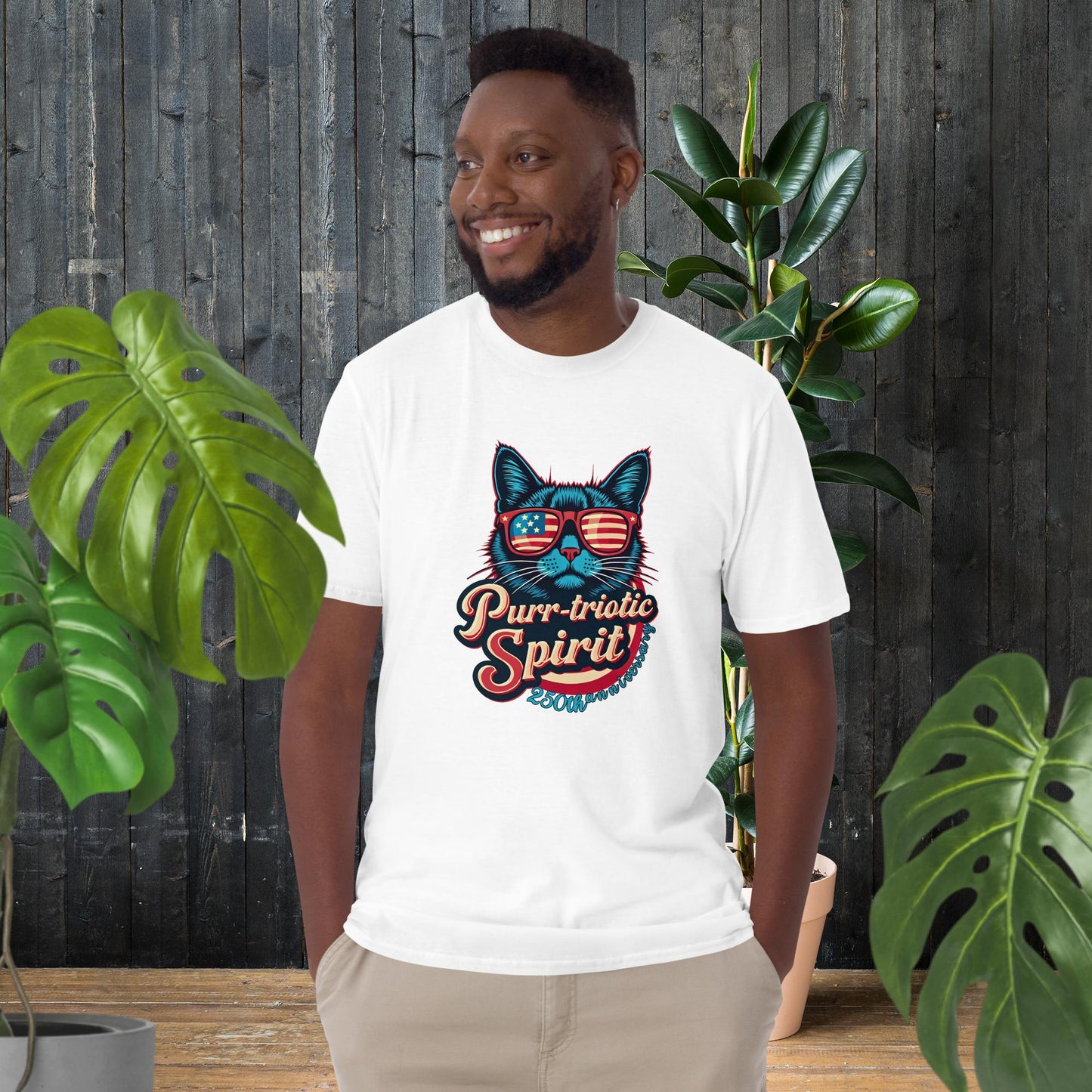 250th Anniversary USA | Cat Purr-triotic July 4 T-Shirt