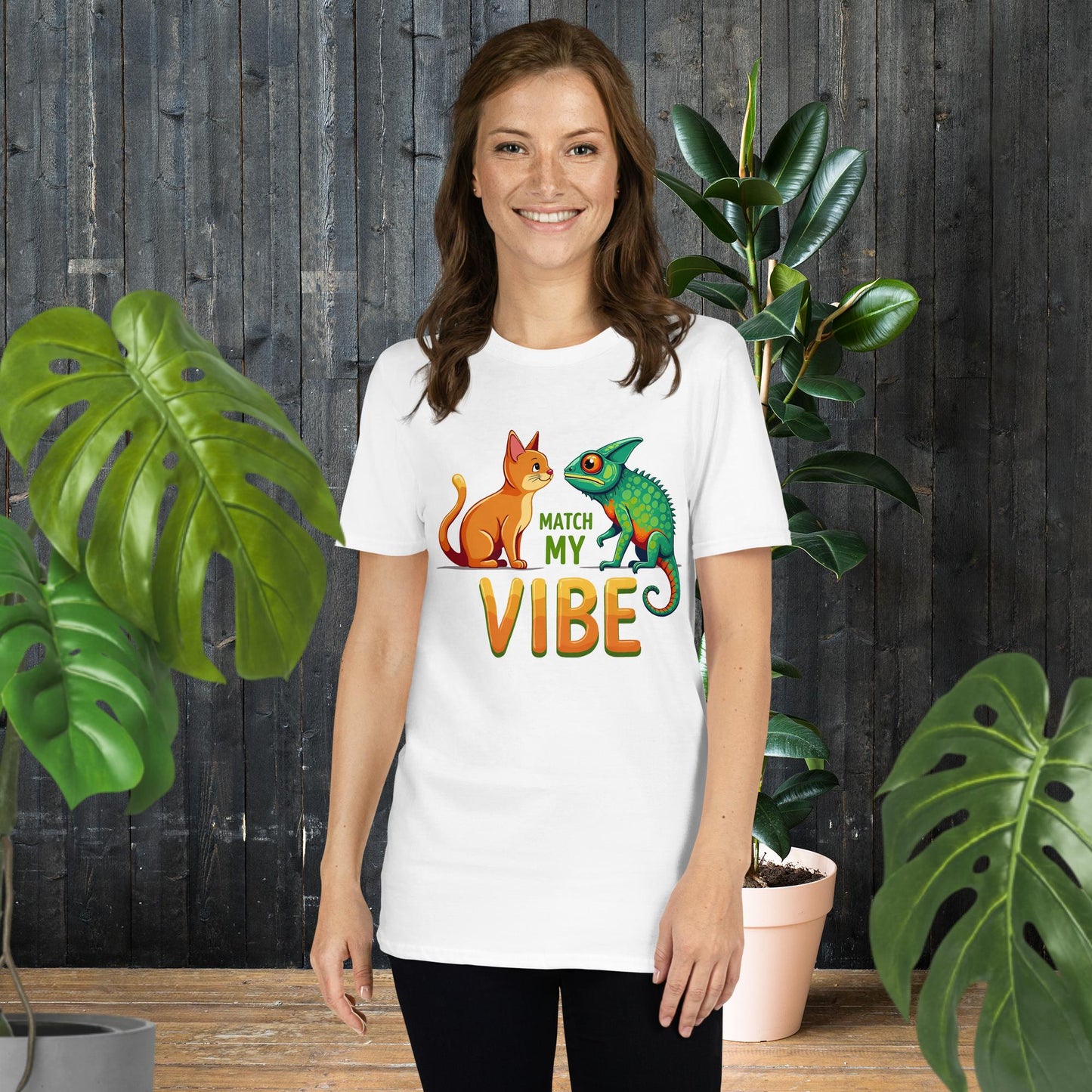 Match My Vibe | Lustiges Tier-T-Shirt